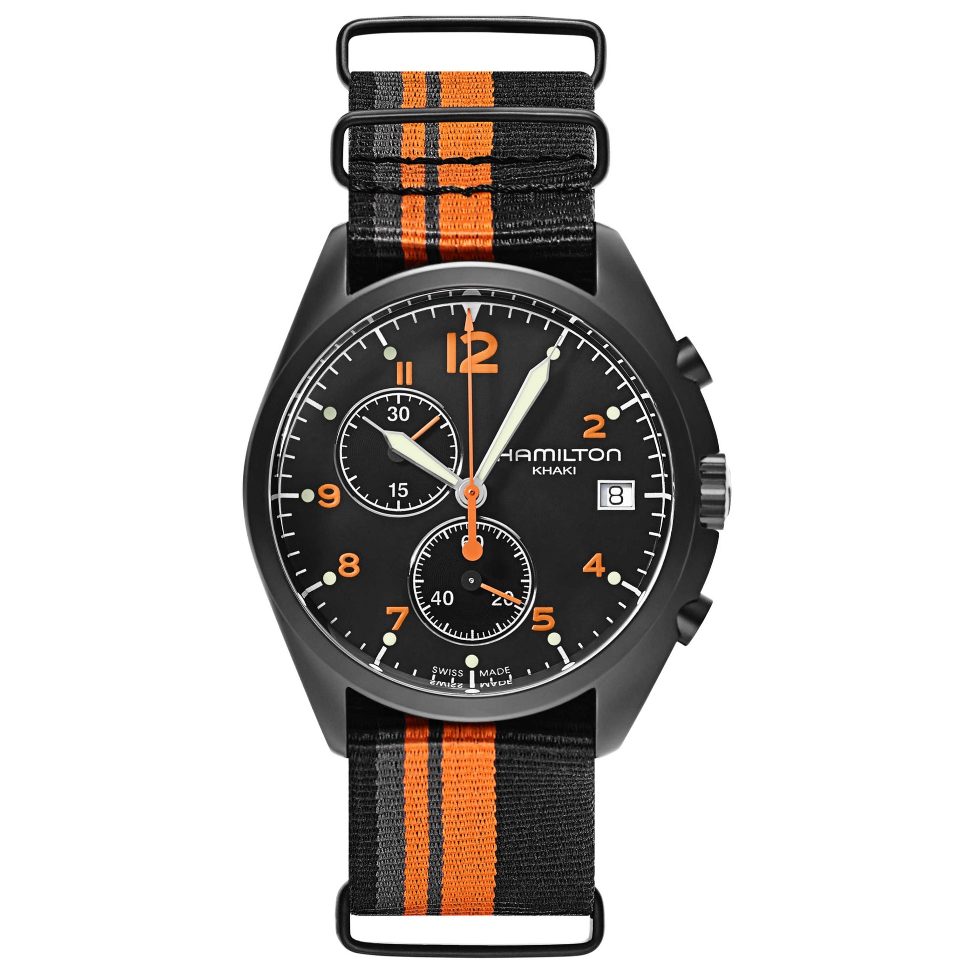 Front view of Hamilton Khaki Aviation Men's Swiss Quartz (Battery-Powered) Watch H76582933