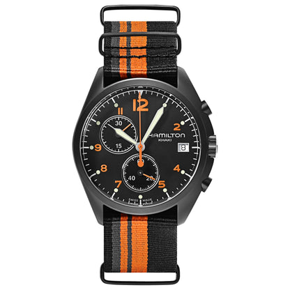 Front view of Hamilton Khaki Aviation Men's Swiss Quartz (Battery-Powered) Watch H76582933