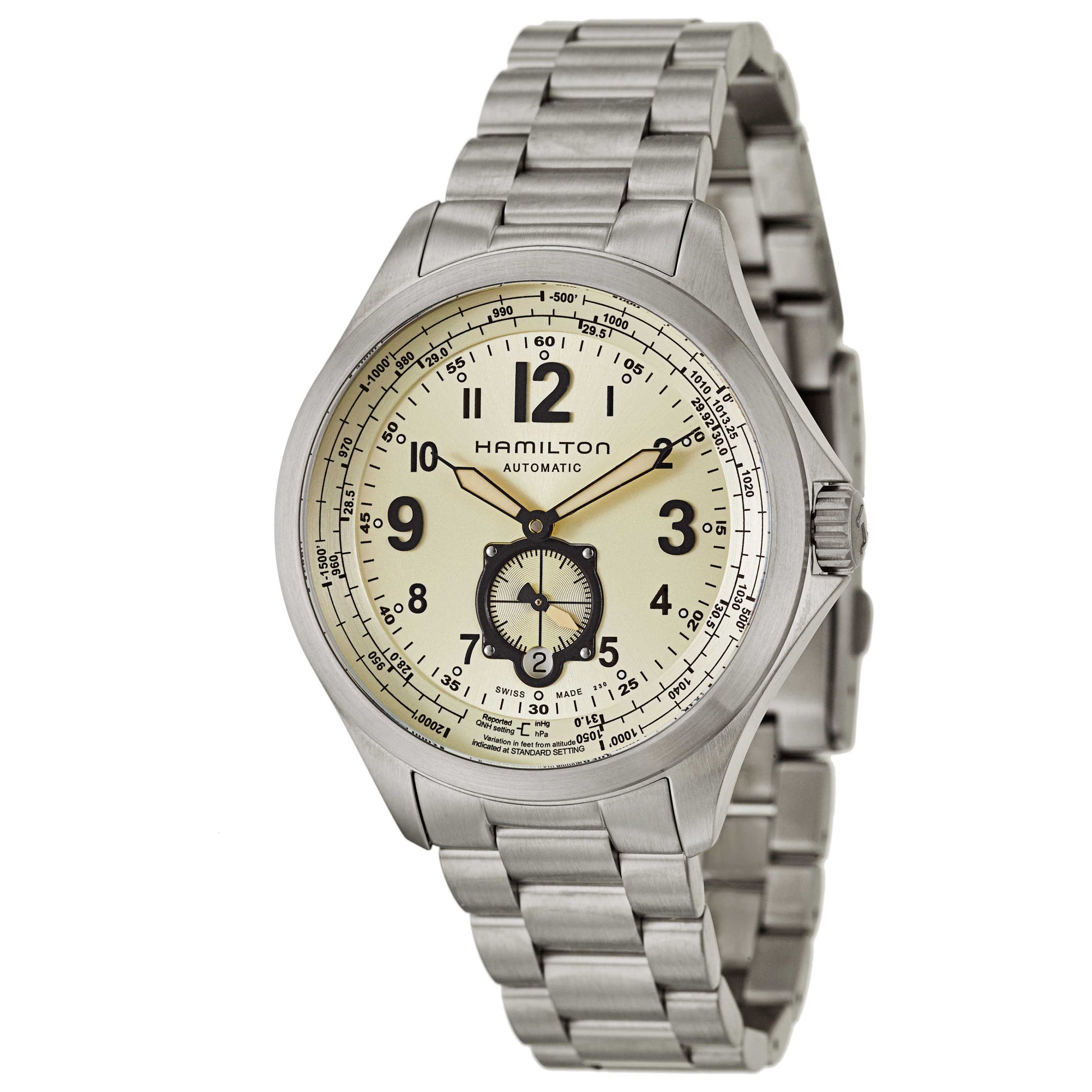 Front view of Hamilton Khaki Aviation Men's Automatic Watch H76655123