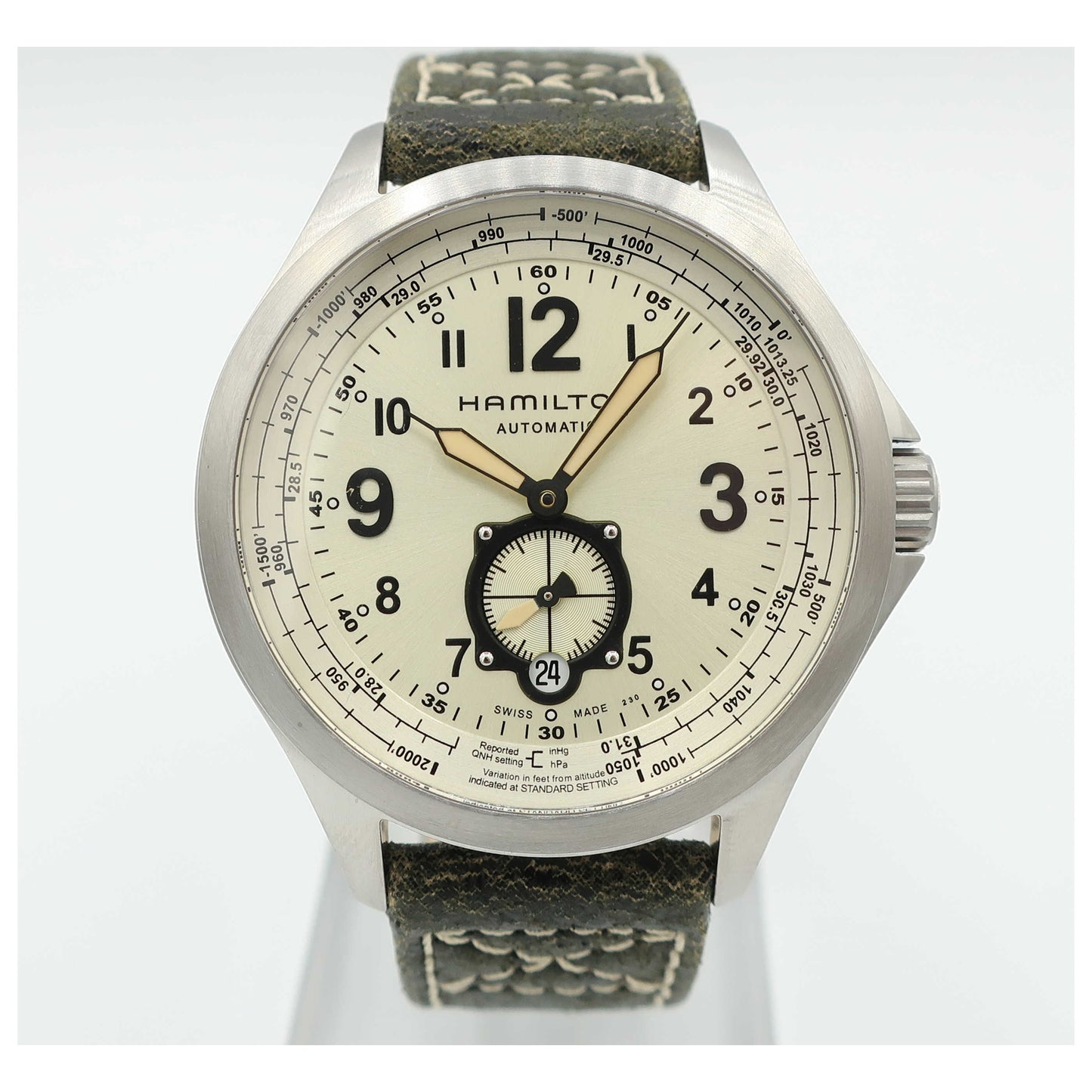 Front view of Hamilton Khaki Aviation Men's Automatic Watch H76655723-SD