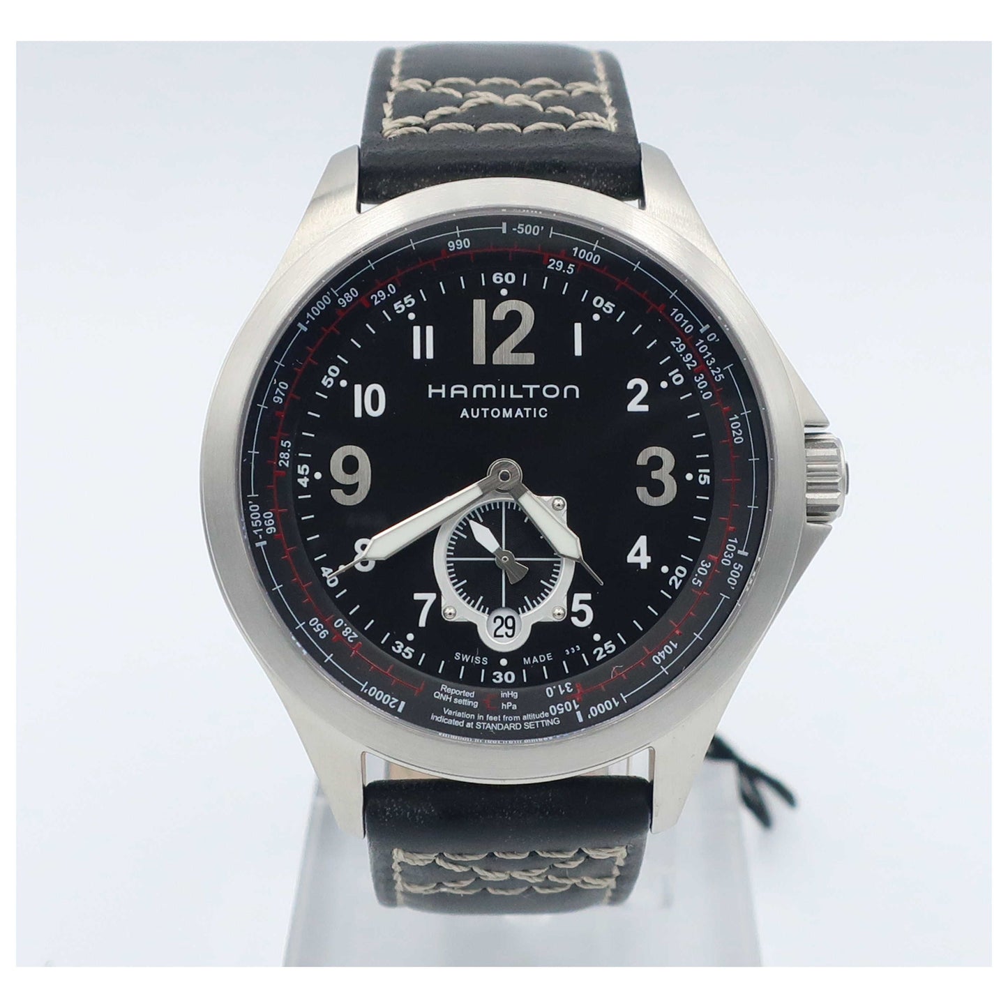 Front view of Hamilton Khaki Aviation Men's Automatic Watch H76655733-SDV