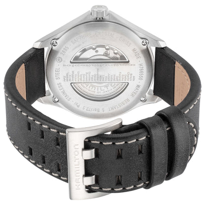 Back view of Hamilton Khaki Aviation Men's Automatic Watch H76655733