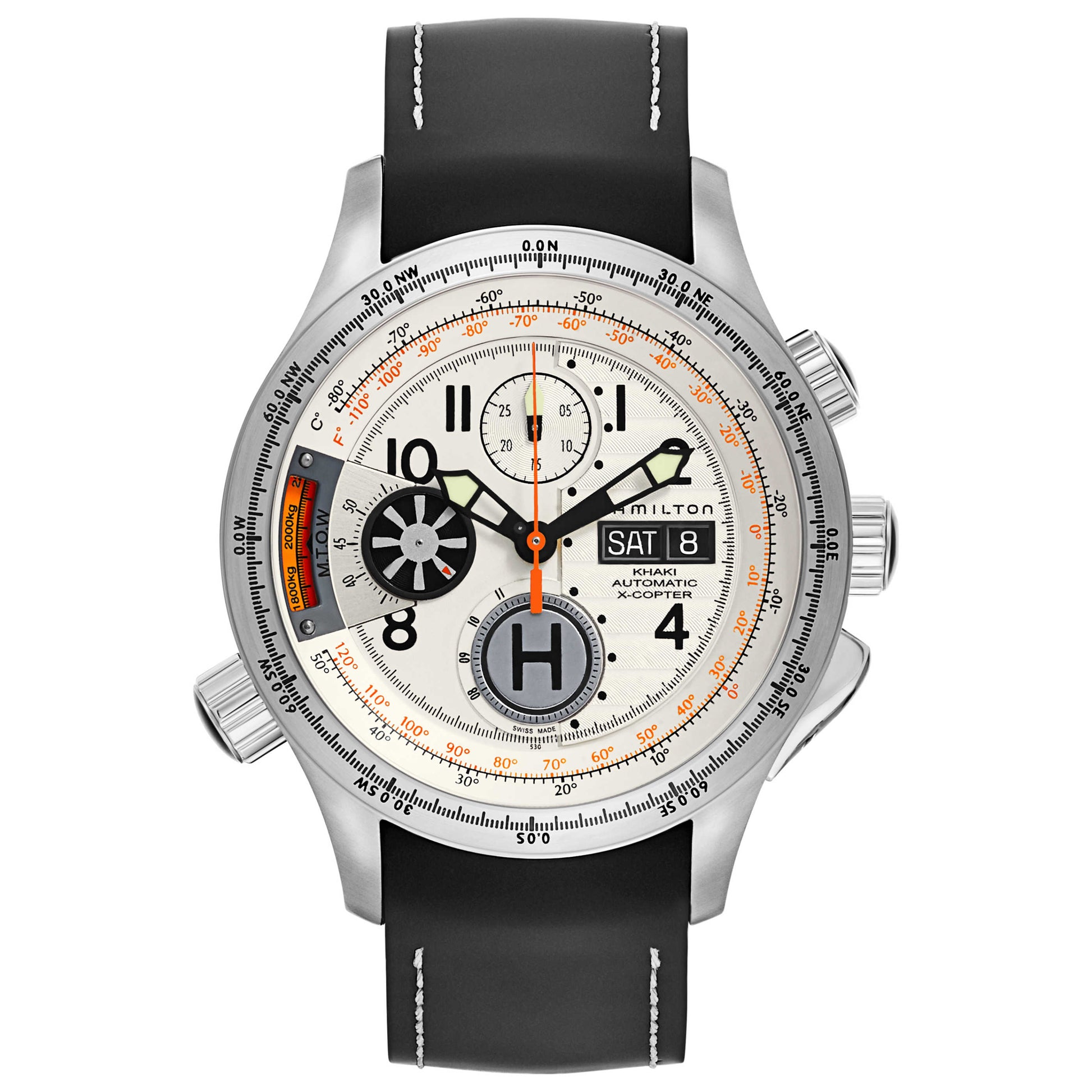 Front view of Hamilton Khaki Aviation Men's Automatic Watch H76656353