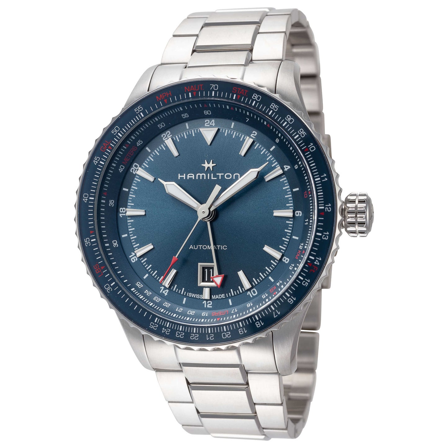 Front view of Hamilton Khaki Aviation Men's Automatic Watch H76715140