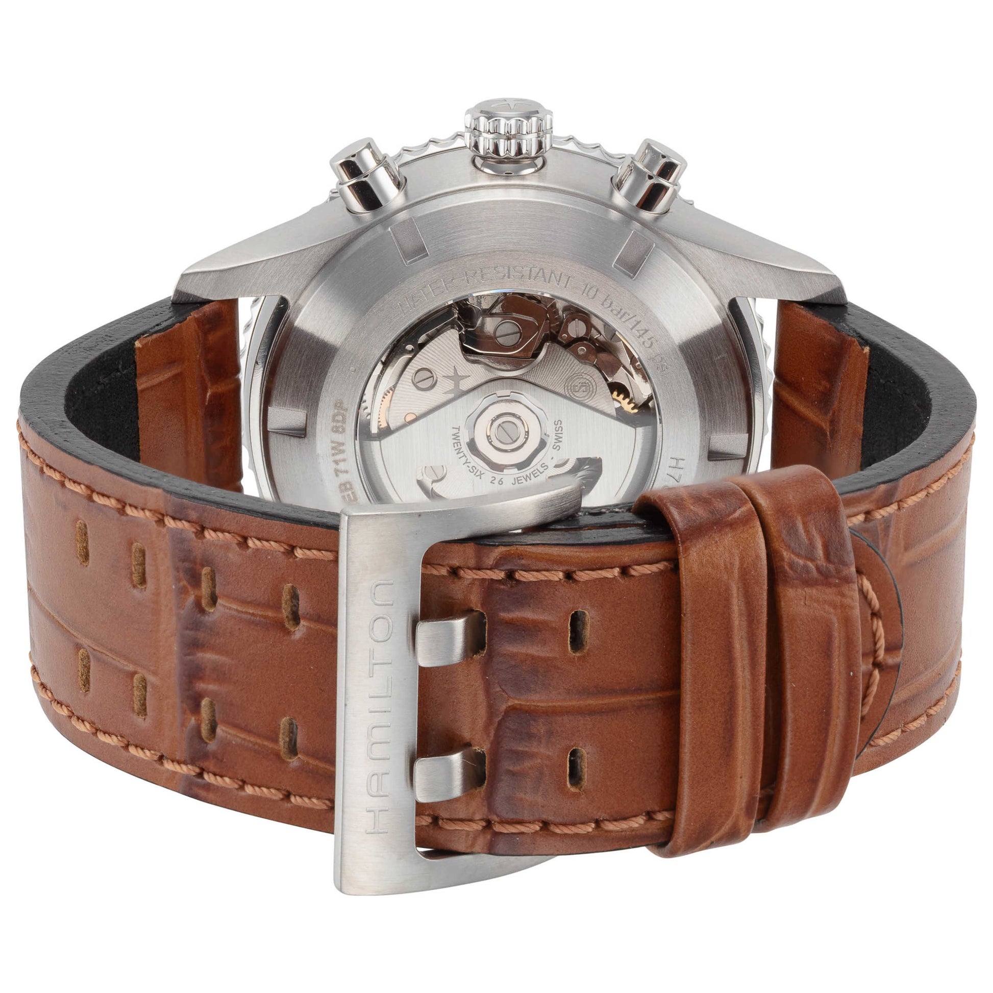 Back view of Hamilton Khaki Aviation Men's Automatic Watch H76746540