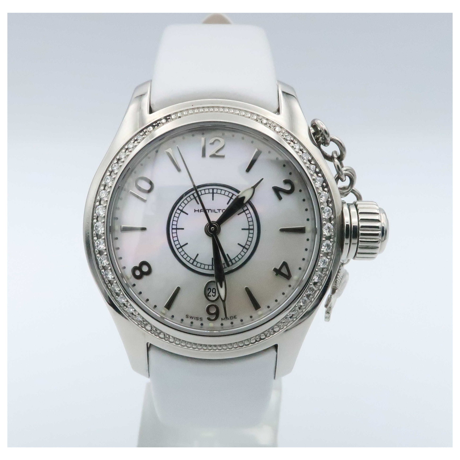 Front view of Hamilton Khaki Navy Women's Swiss Quartz (Battery-Powered) Watch H77211915-SDV