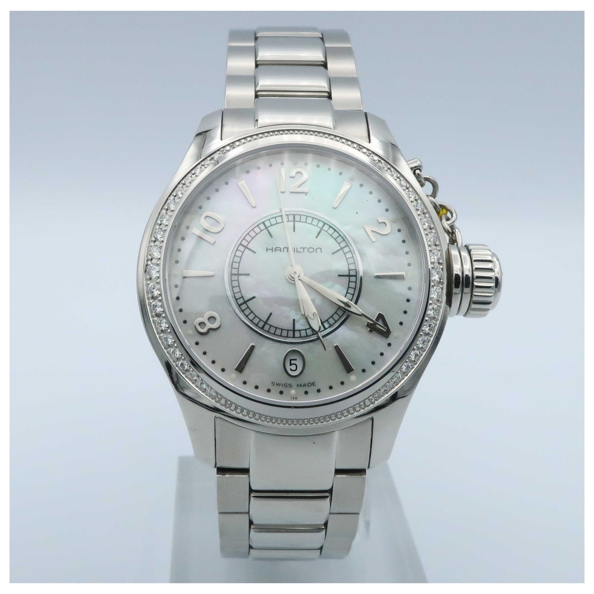 Front view of Hamilton Khaki Navy Women's Swiss Quartz (Battery-Powered) Watch H77311115-SD