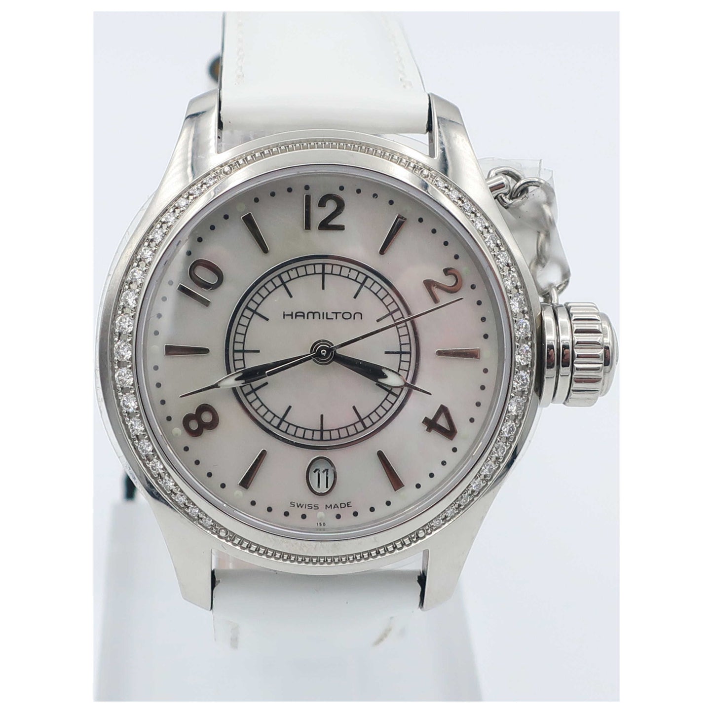 Front view of Hamilton Khaki Navy Women's Swiss Quartz (Battery-Powered) Watch H77311815-SD