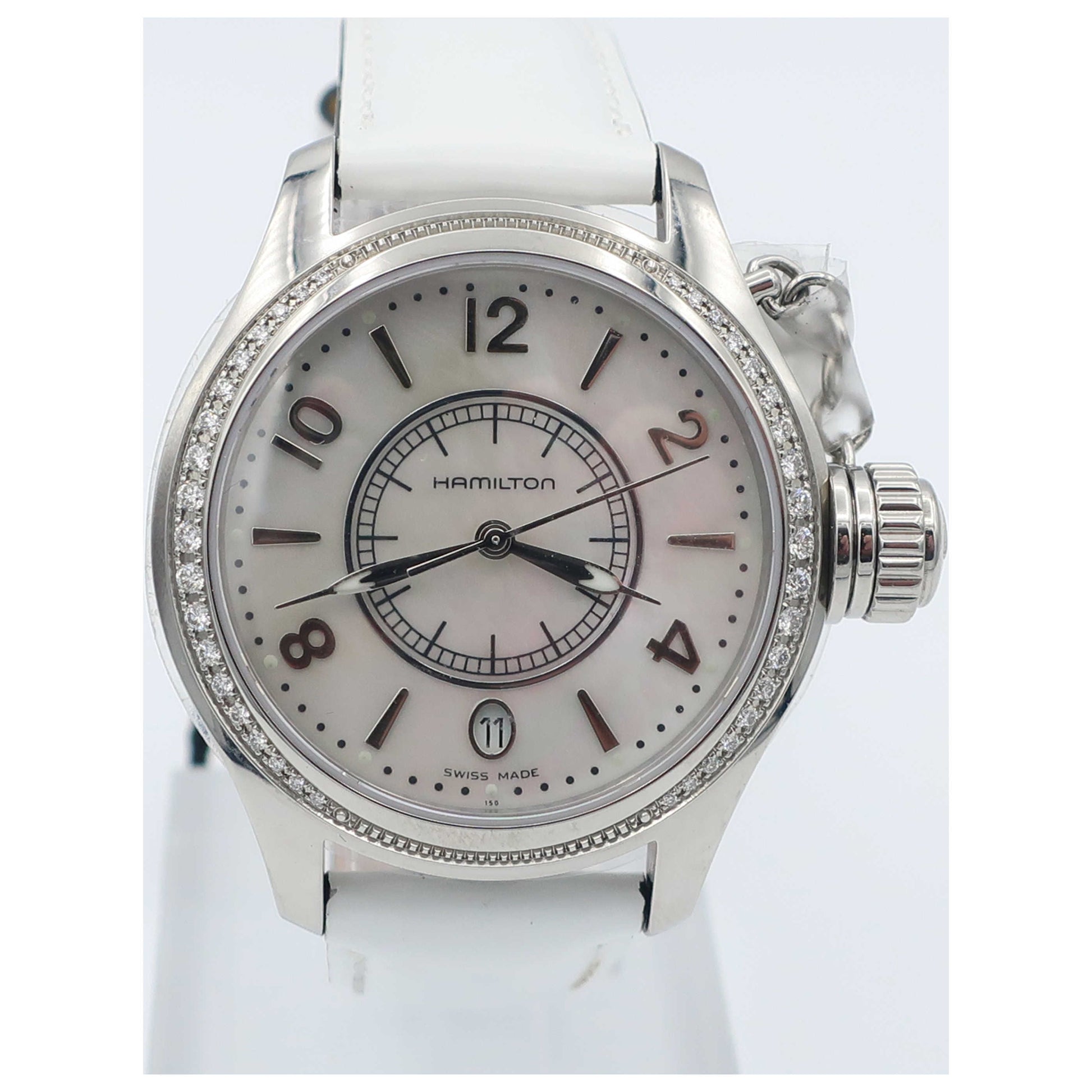 Front view of Hamilton Khaki Navy Women's Swiss Quartz (Battery-Powered) Watch H77311815-SD