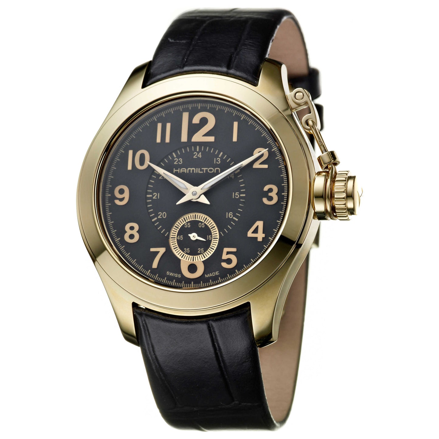 Front view of Hamilton Khaki Navy Men's Swiss Quartz (Battery-Powered) Watch H77331733