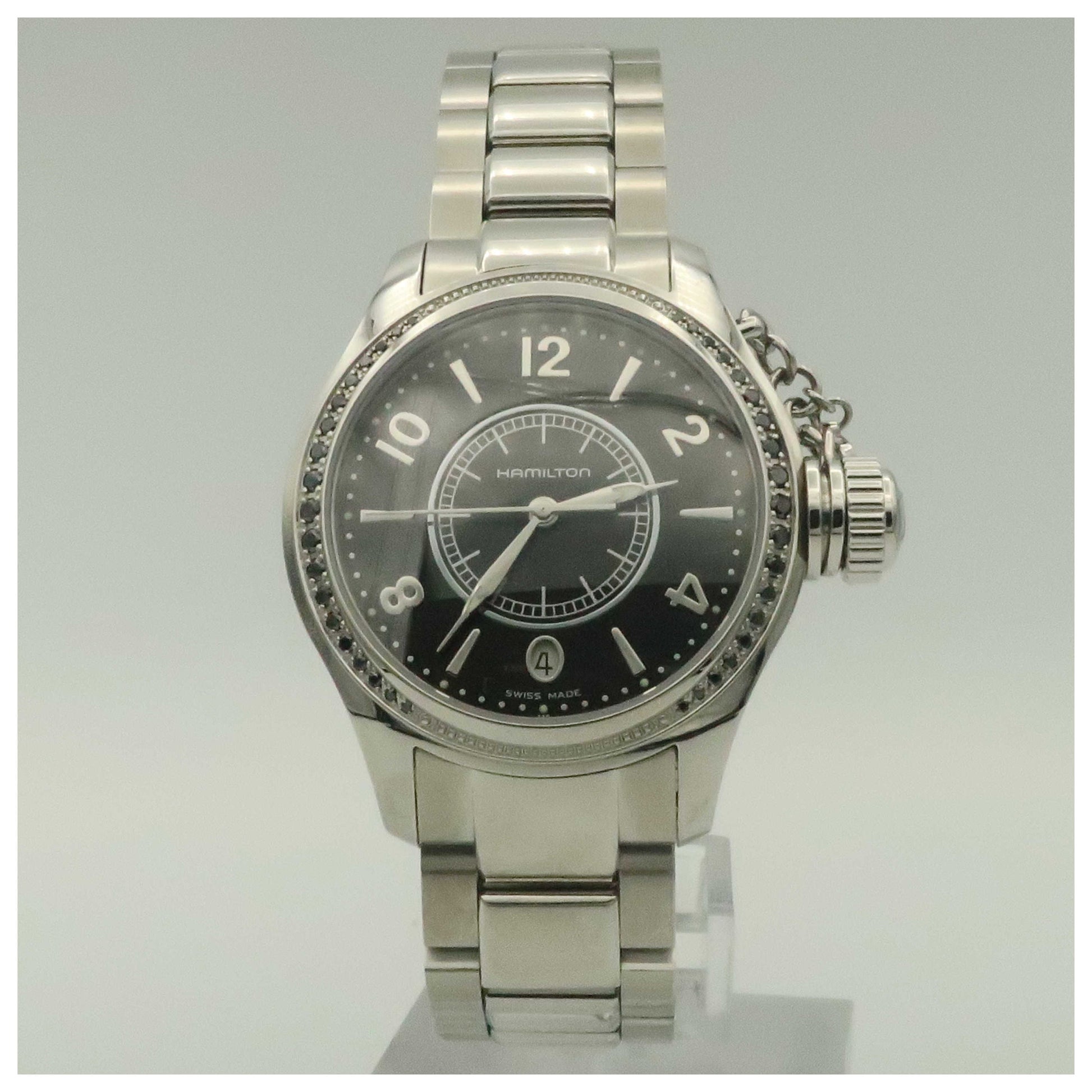 Front view of Hamilton Khaki Navy Women's Swiss Quartz (Battery-Powered) Watch H77351135-SD