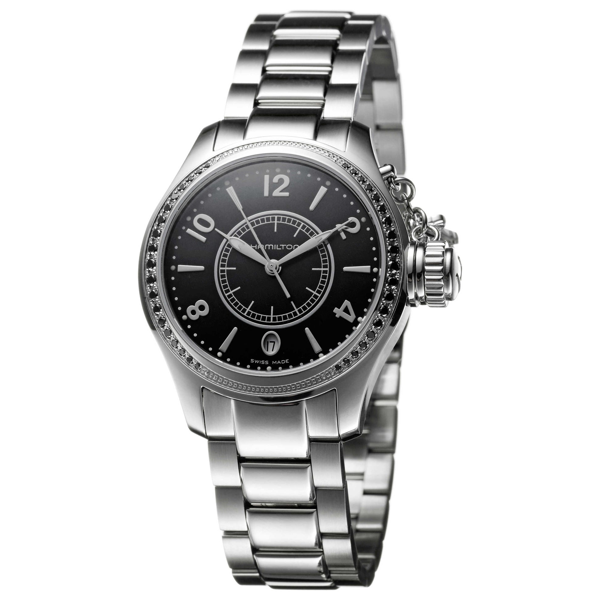 Front view of Hamilton Khaki Navy Women's Swiss Quartz (Battery-Powered) Watch H77351135