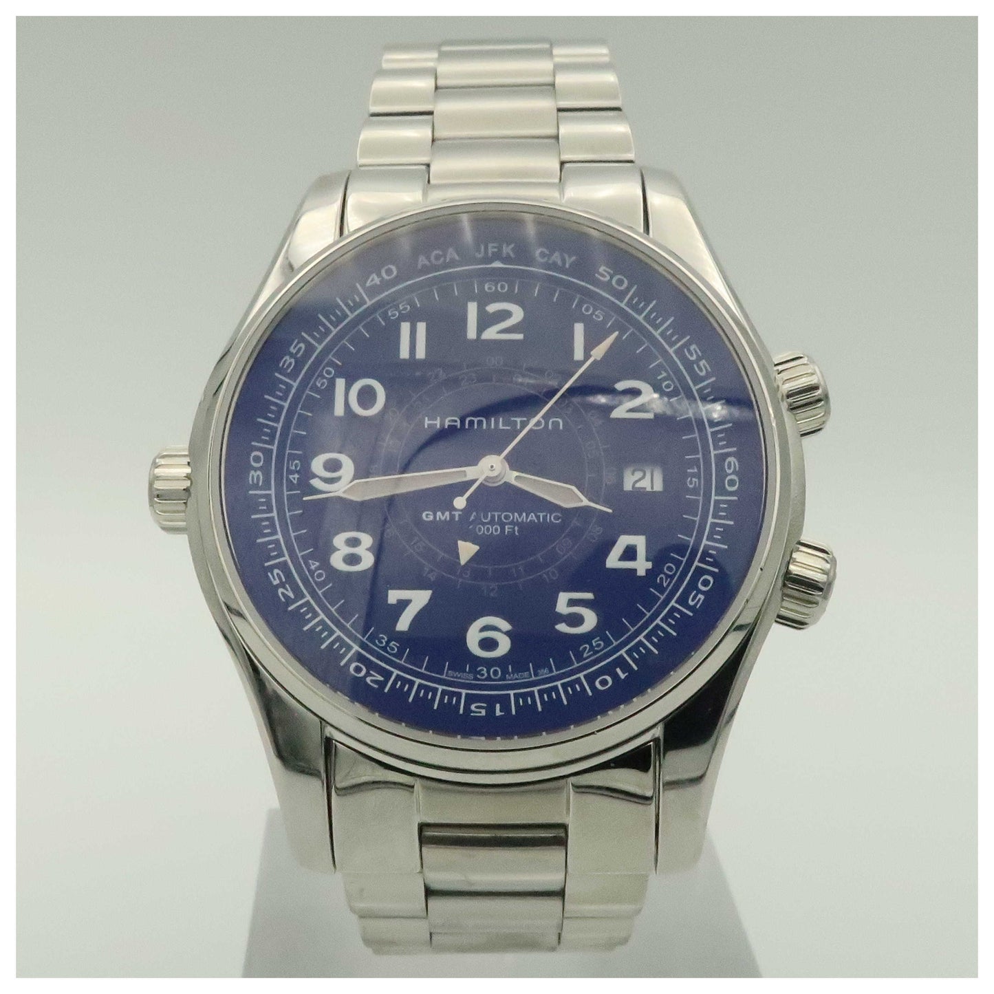 Front view of Hamilton Khaki Navy Men's Automatic Watch H77505133-SDV