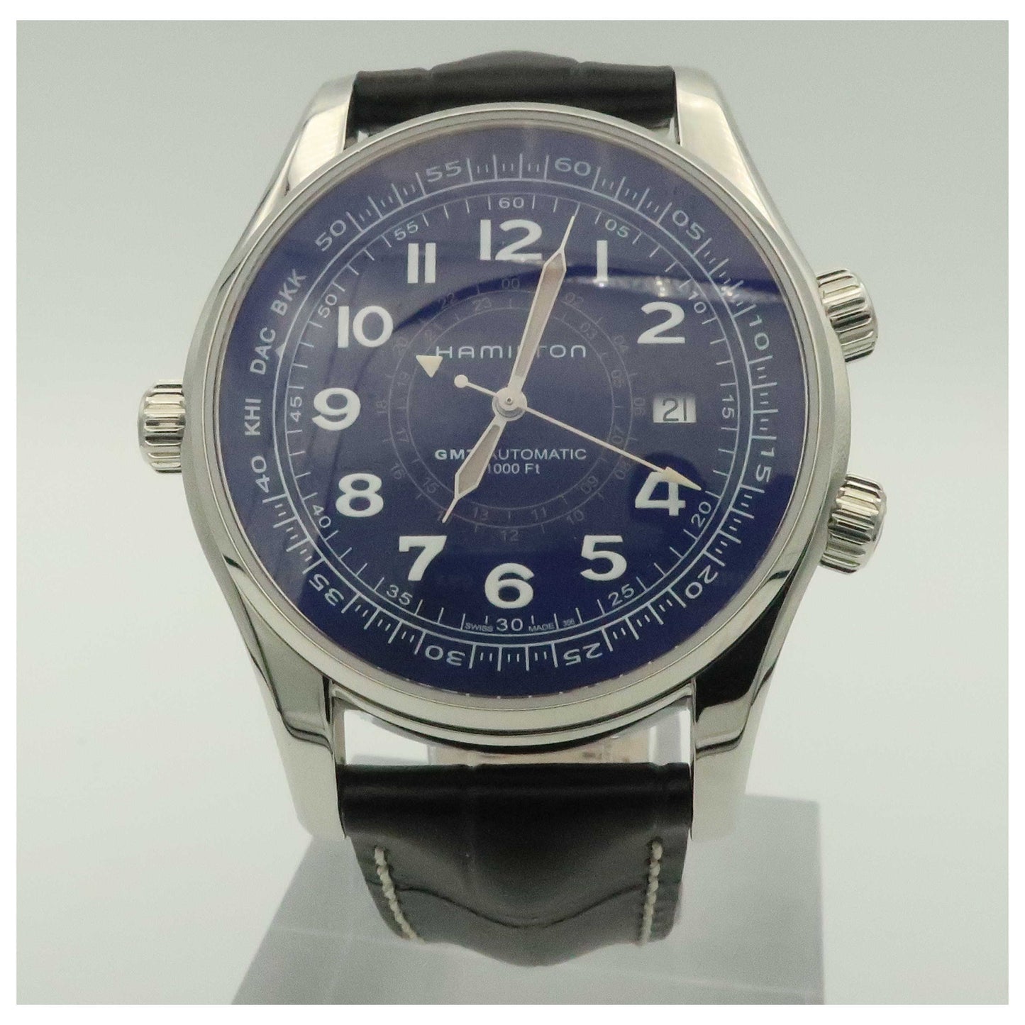 Front view of Hamilton Khaki Navy Men's Automatic Watch H77505433-SDV