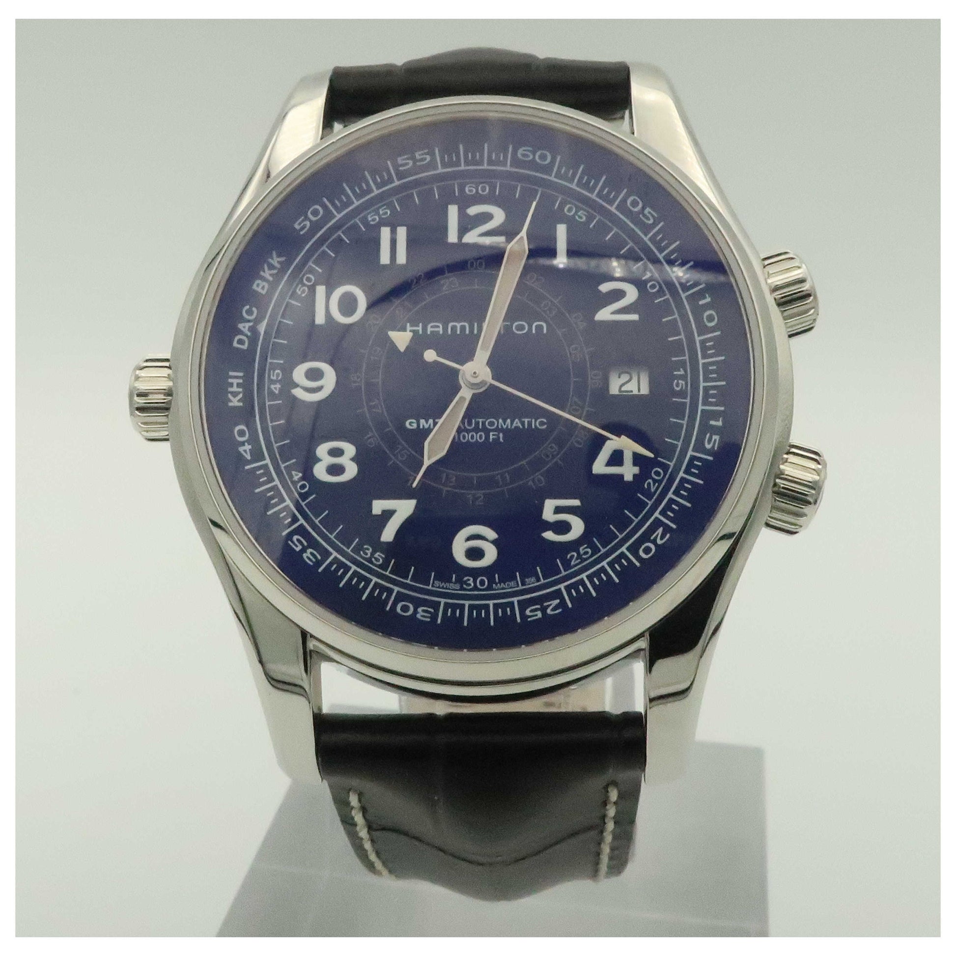 Front view of Hamilton Khaki Navy Men's Automatic Watch H77505433-SDV