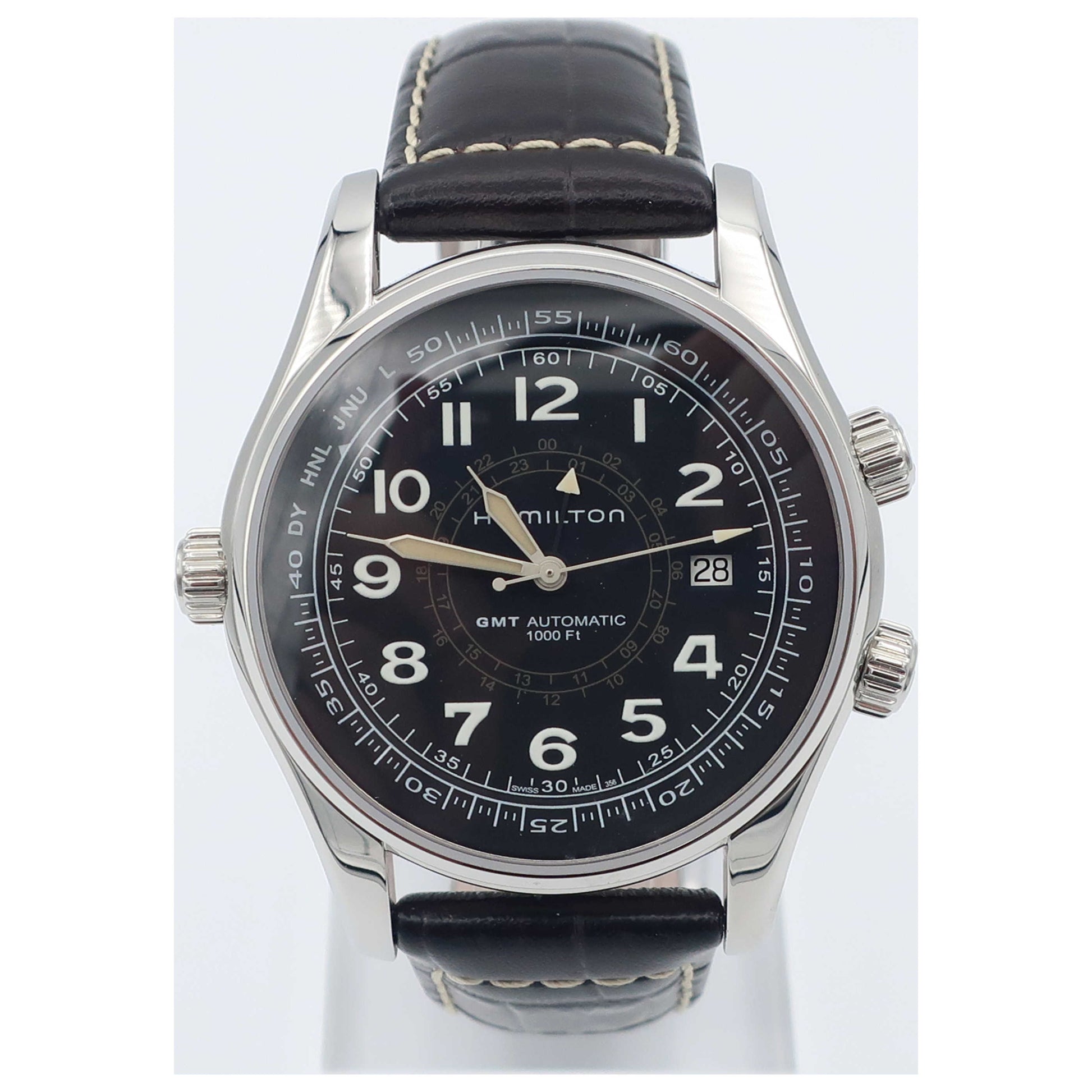 Front view of Hamilton Khaki Navy Men's Automatic Watch H77505535-SDV