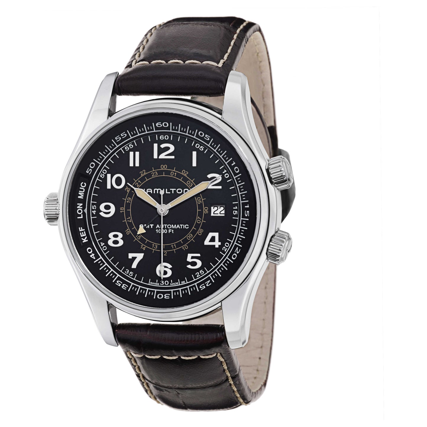 Front view of Hamilton Khaki Navy Men's Automatic Watch H77505535