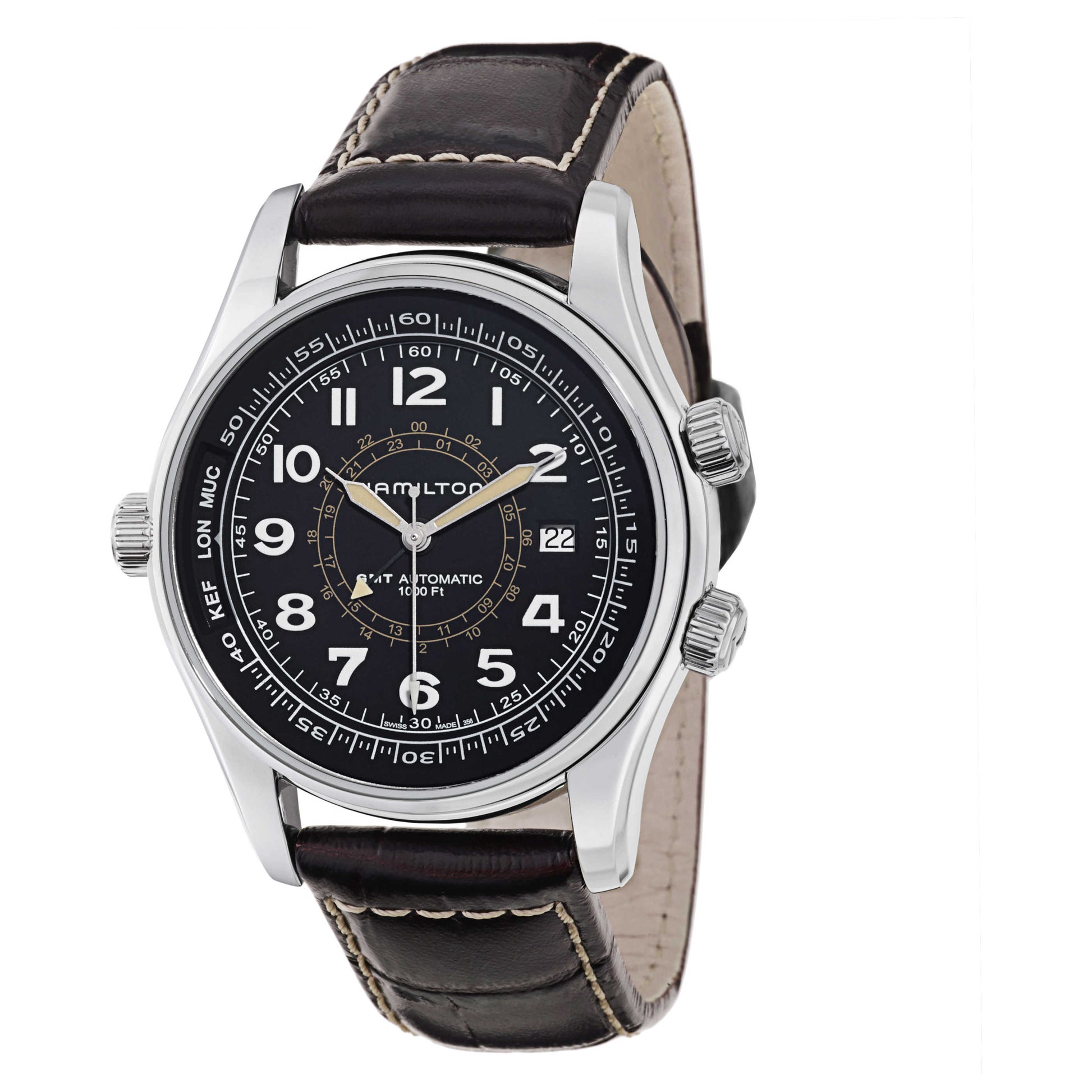 Front view of Hamilton Khaki Navy Men's Automatic Watch H77505535