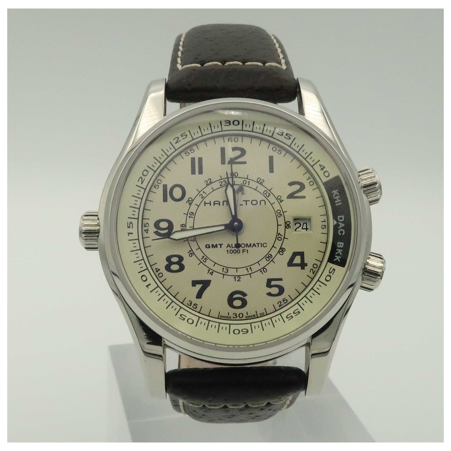 Front view of Hamilton Khaki Navy Men's Automatic Watch H77525553-PO
