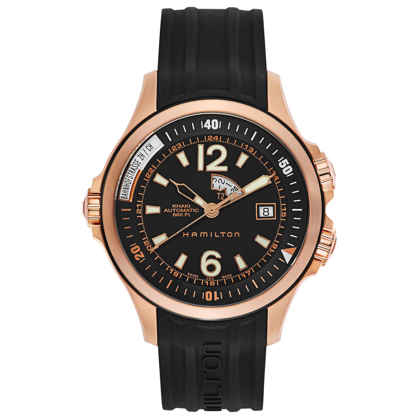 Front view of Hamilton Khaki Navy Men's Automatic Watch H77545735