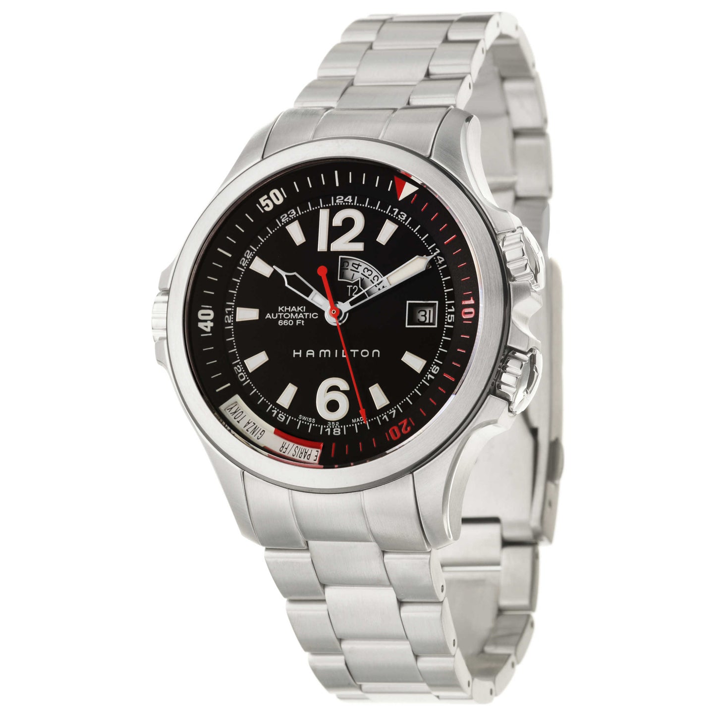 Front view of Hamilton Khaki Navy Men's Automatic Watch H77555135