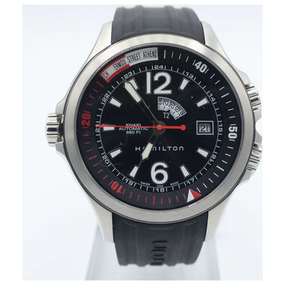 Front view of Hamilton Khaki Navy Men's Automatic Watch H77555335-SDV