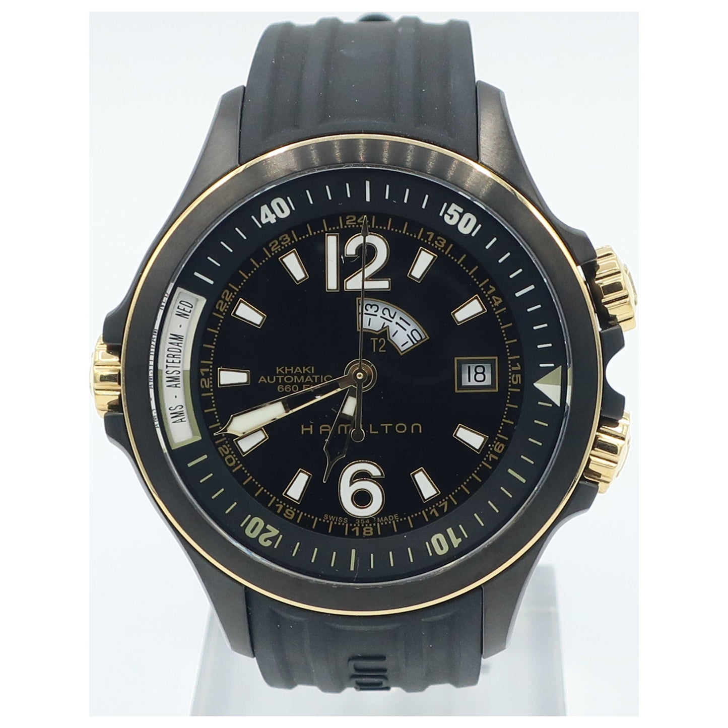 Front view of Hamilton Khaki Navy Men's Automatic Watch H77575335-SDV