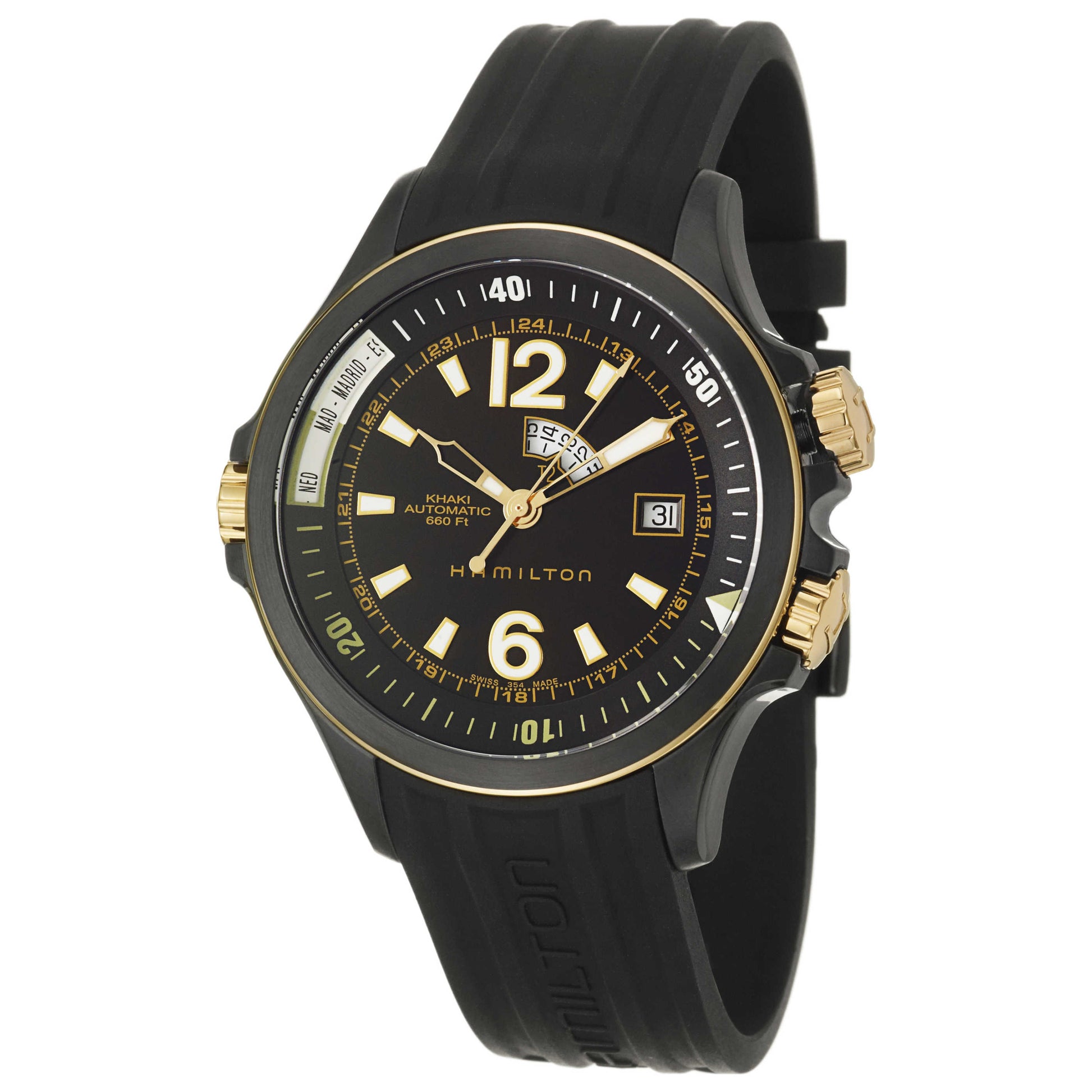 Front view of Hamilton Khaki Navy Men's Automatic Watch H77575335
