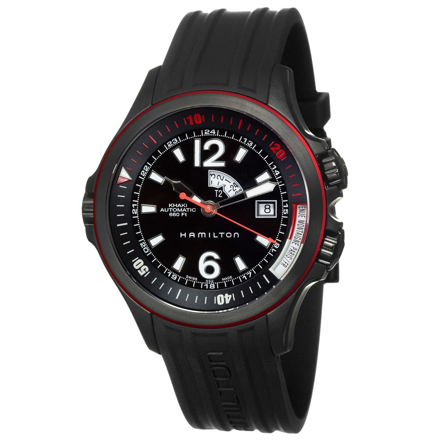 Front view of Hamilton Khaki Navy Men's Automatic Watch H77585335