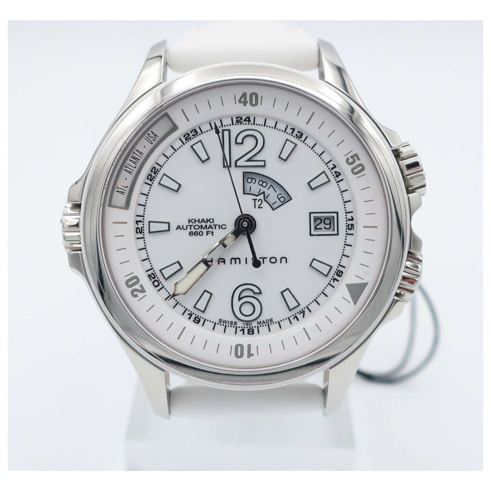 Front view of Hamilton Khaki Navy Men's Automatic Watch H77595915-SD