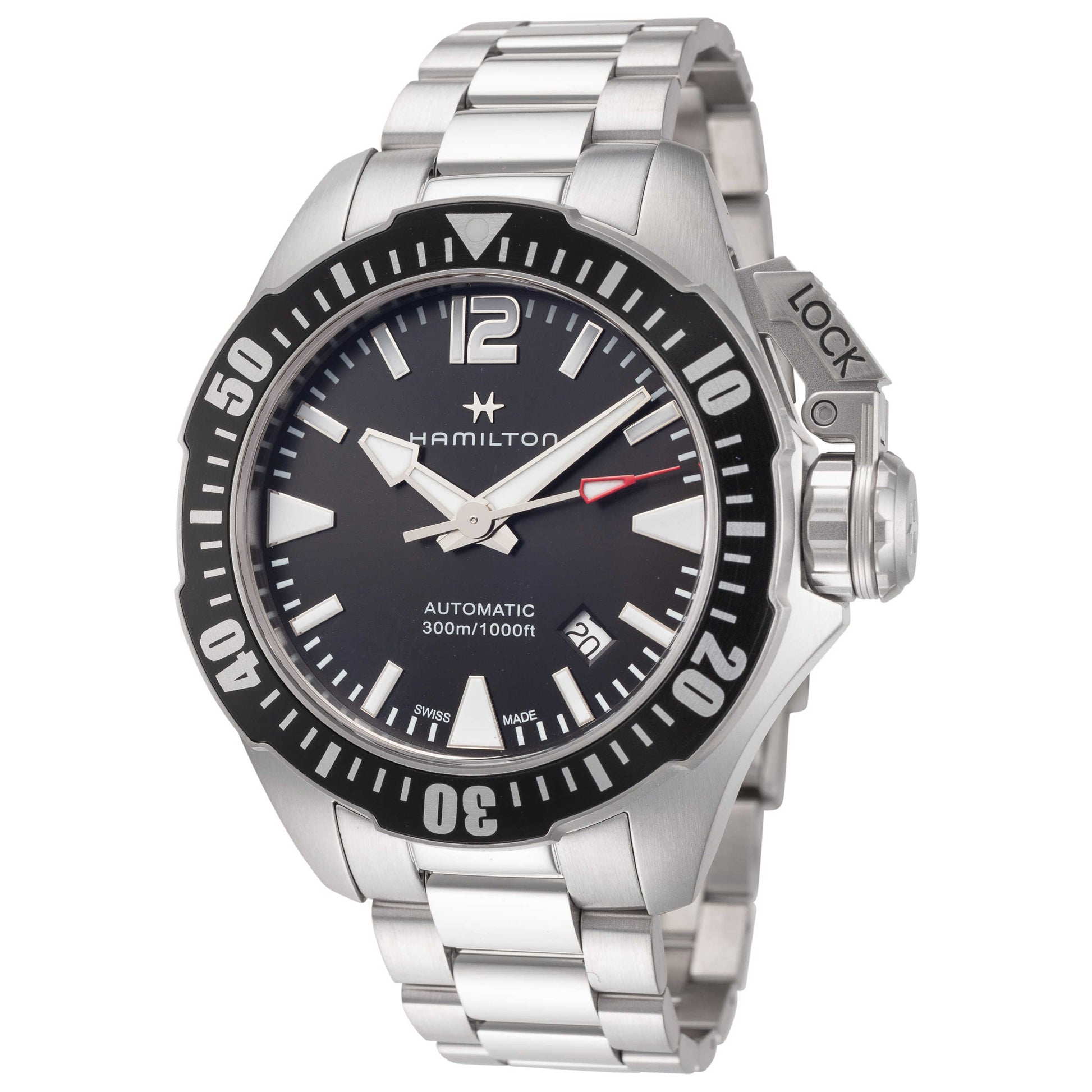 Front view of Hamilton Khaki Navy Men's Automatic Watch H77605135