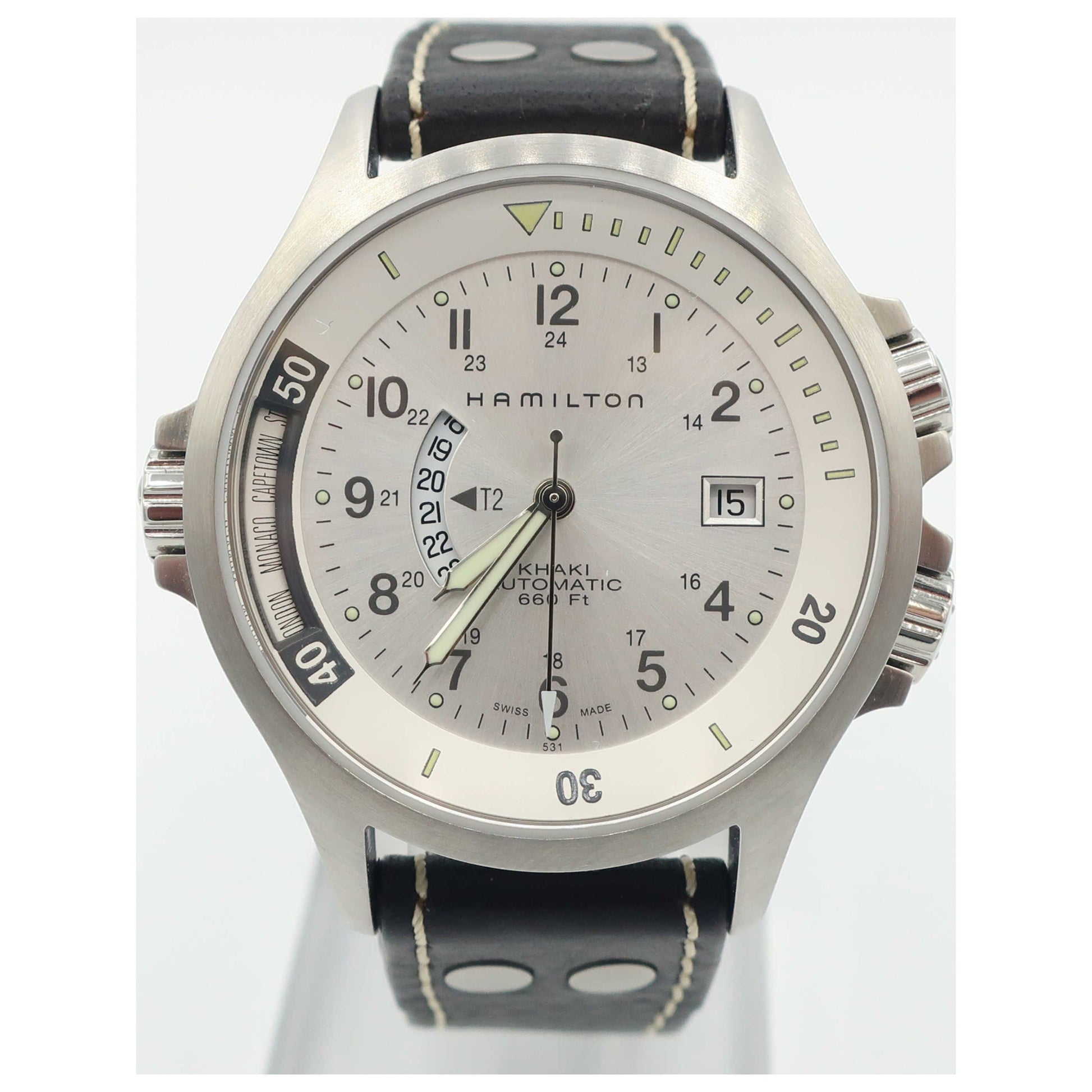 Front view of Hamilton Khaki Navy Men's Automatic Watch H77625853-SDV