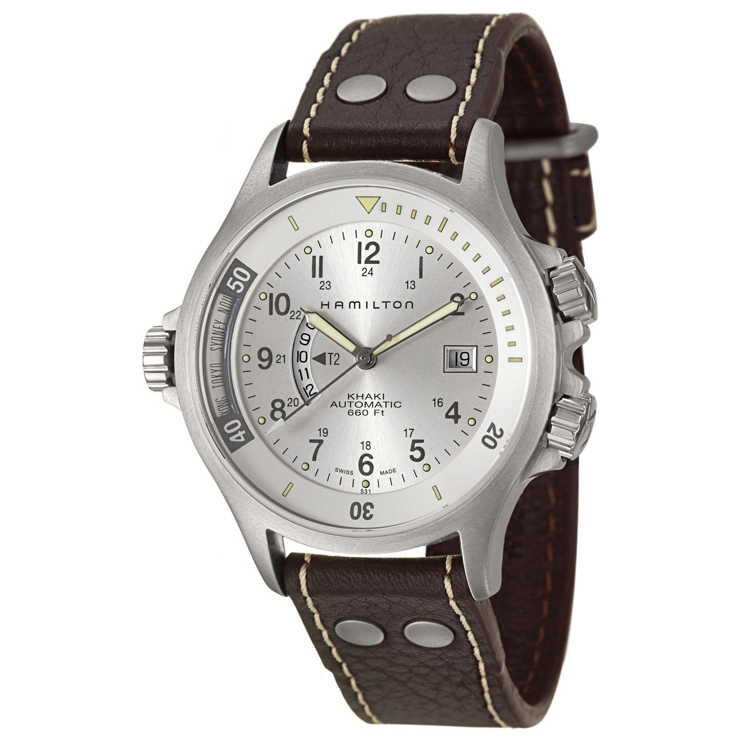 Front view of Hamilton Khaki Navy Men's Automatic Watch H77625853