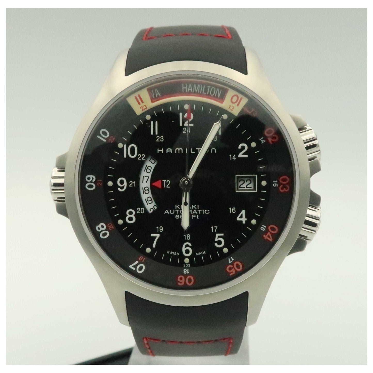 Front view of Hamilton Khaki Navy Men's Automatic Watch H77635333-SD