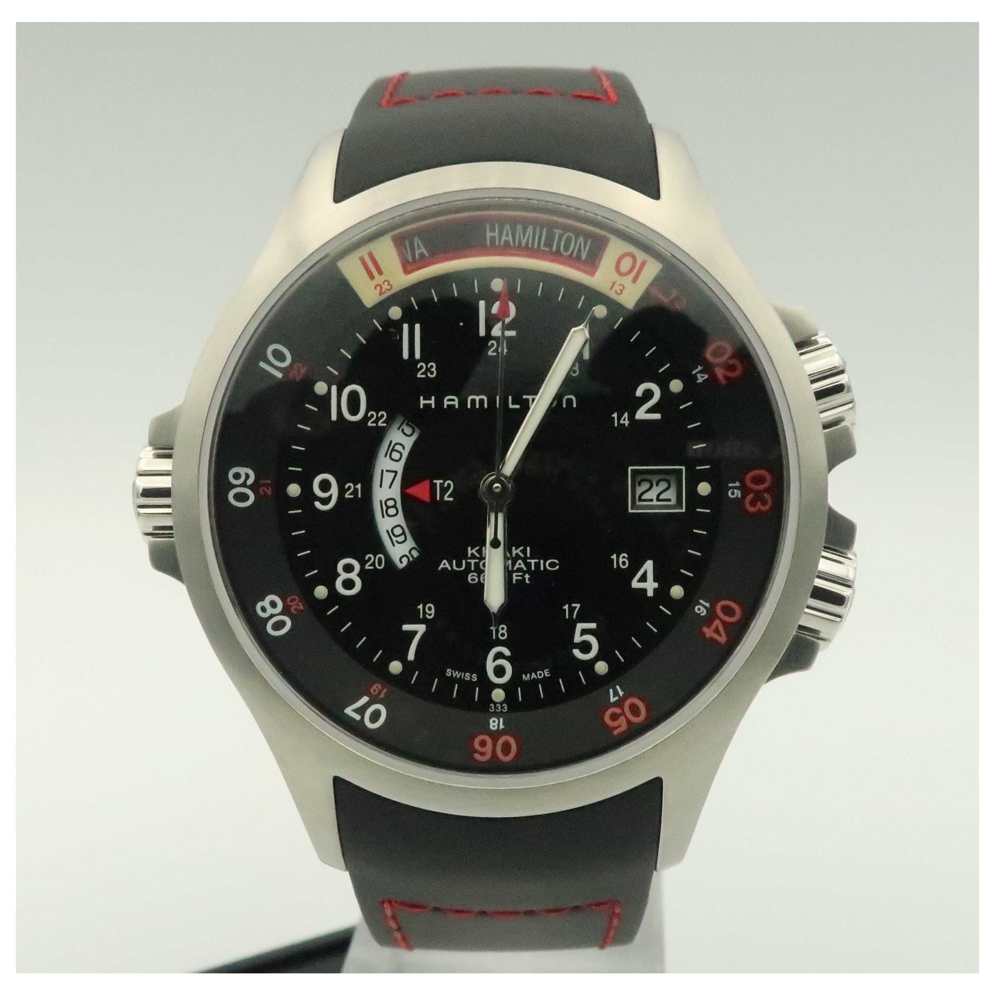 Front view of Hamilton Khaki Navy Men's Automatic Watch H77635333-SD