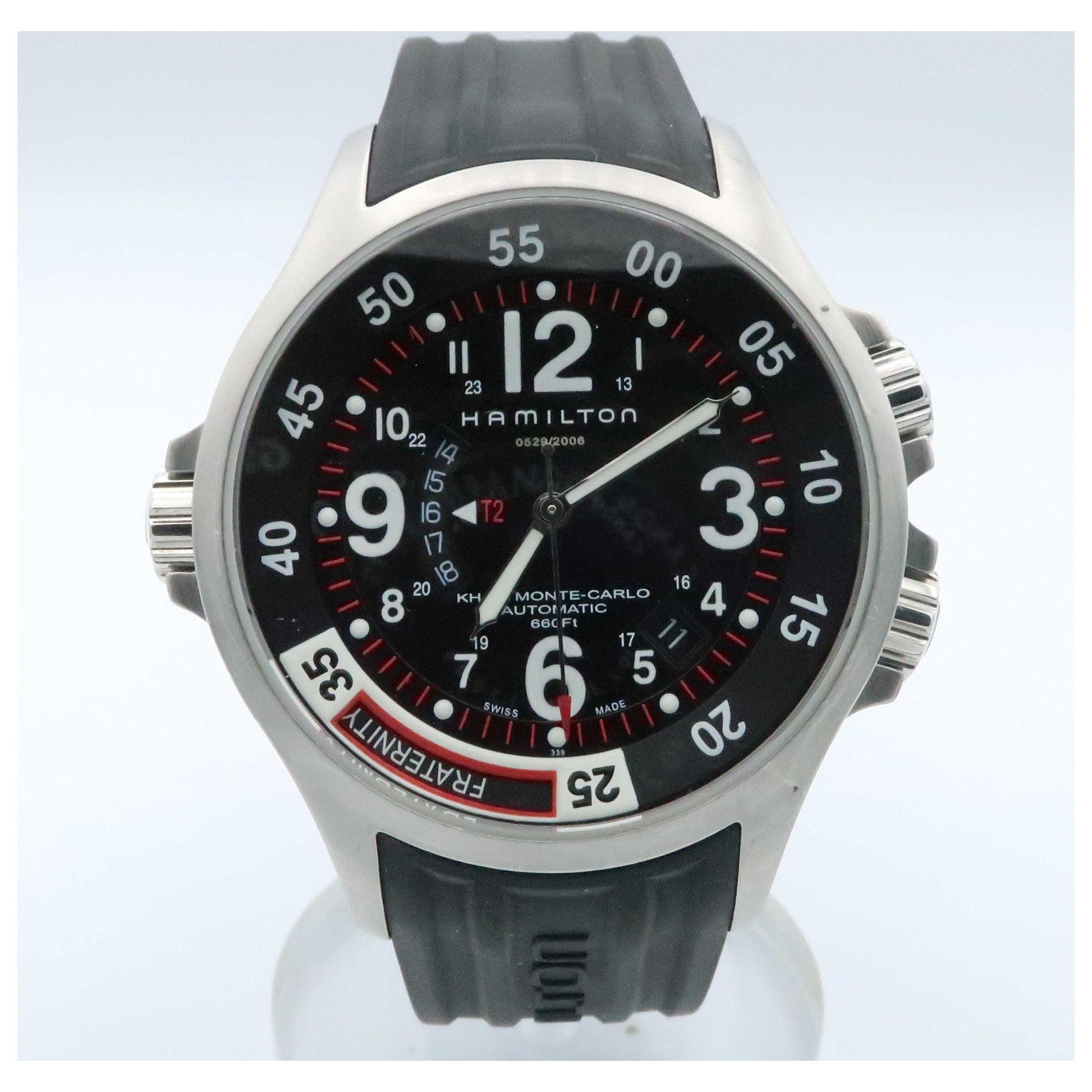 Front view of Hamilton Khaki Navy Men's Automatic Watch H77675333-PO