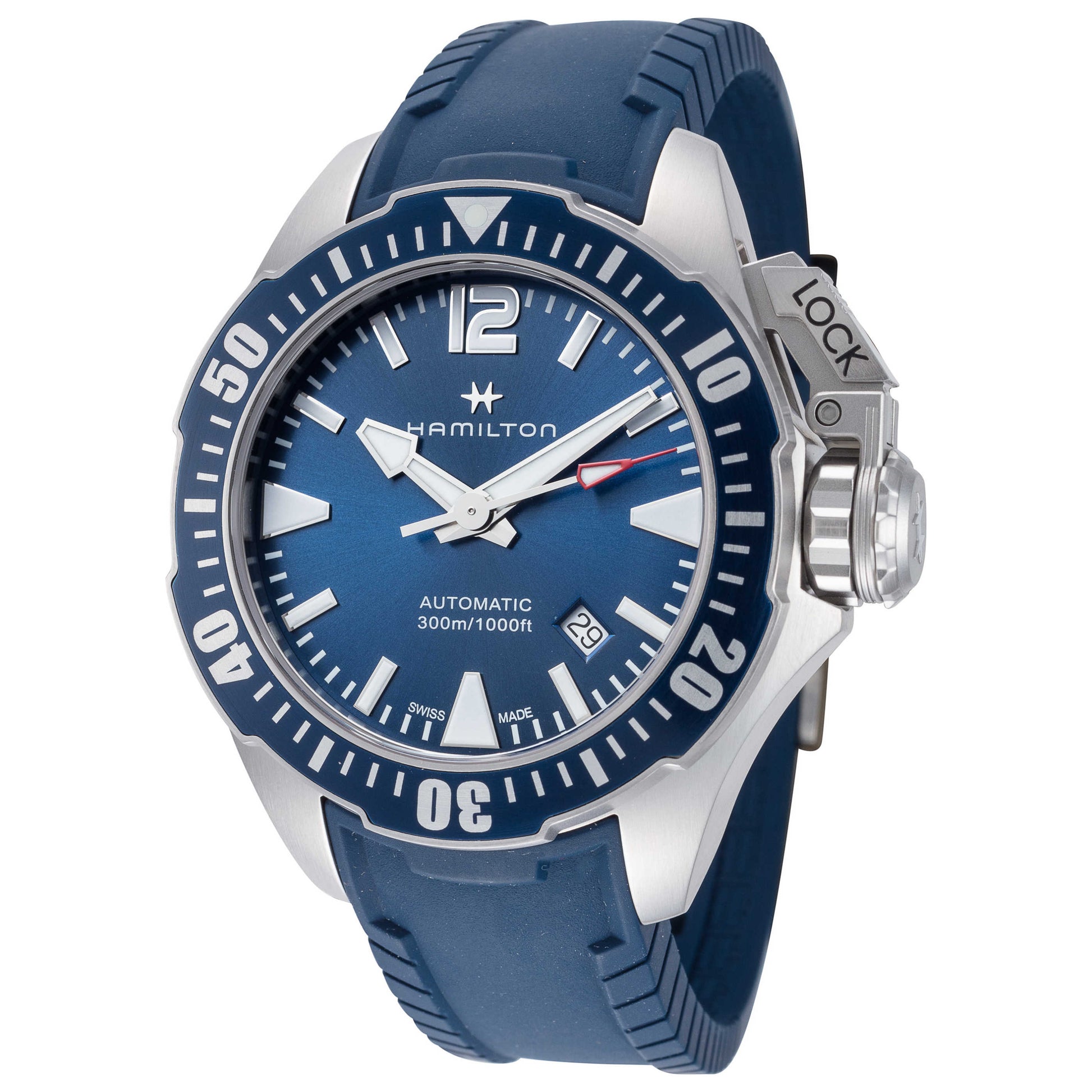 Front view of Hamilton Khaki Navy Men's Automatic Watch H77705345