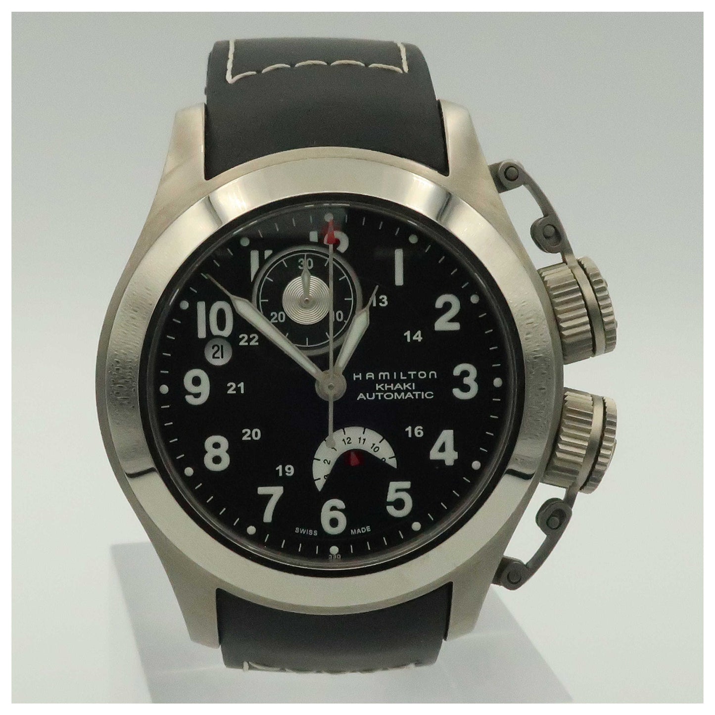 Front view of Hamilton Khaki Navy Men's Automatic Watch H77716333-PO
