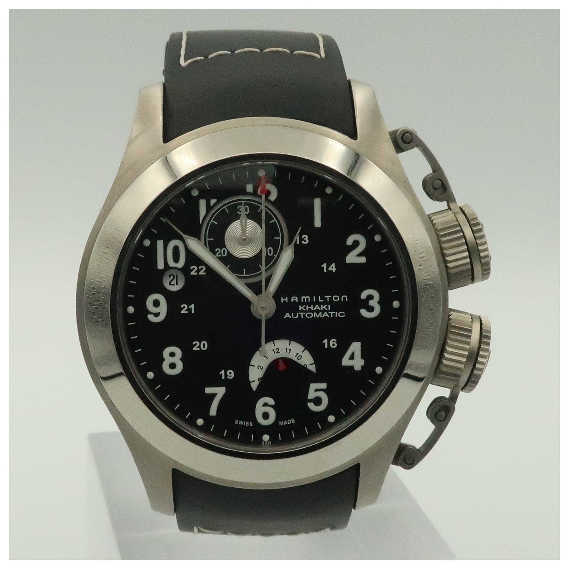 Front view of Hamilton Khaki Navy Men's Automatic Watch H77716333-PO