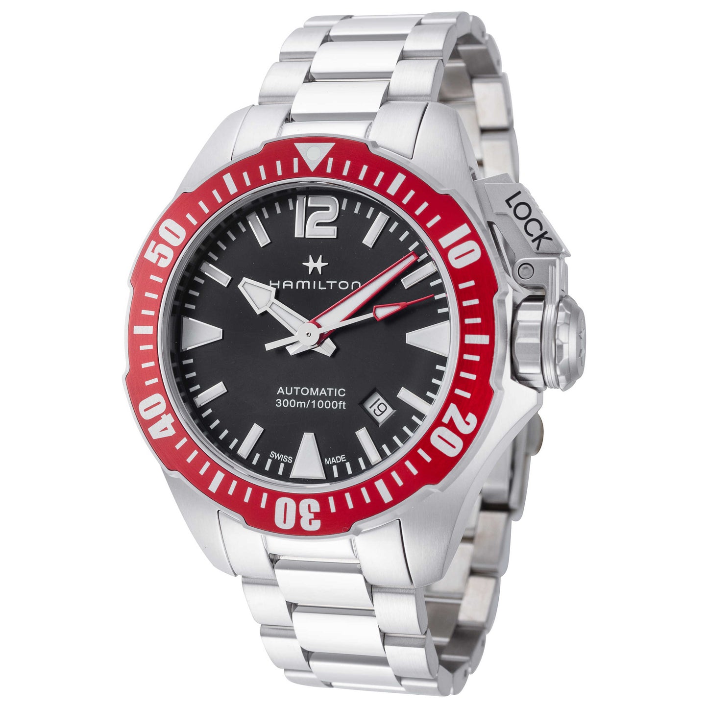 Front view of Hamilton Khaki Navy Men's Automatic Watch H77725135