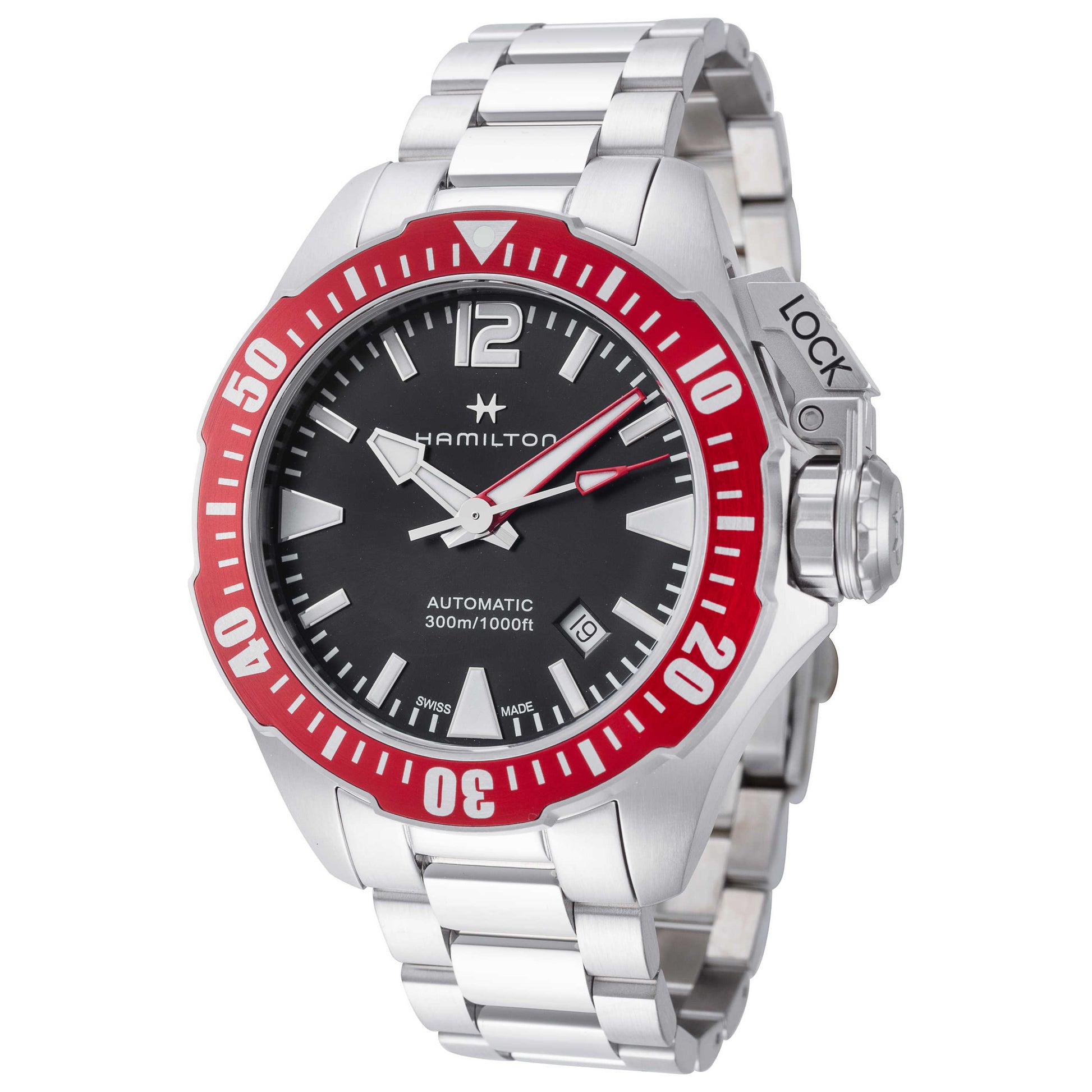 Front view of Hamilton Khaki Navy Men's Automatic Watch H77725135