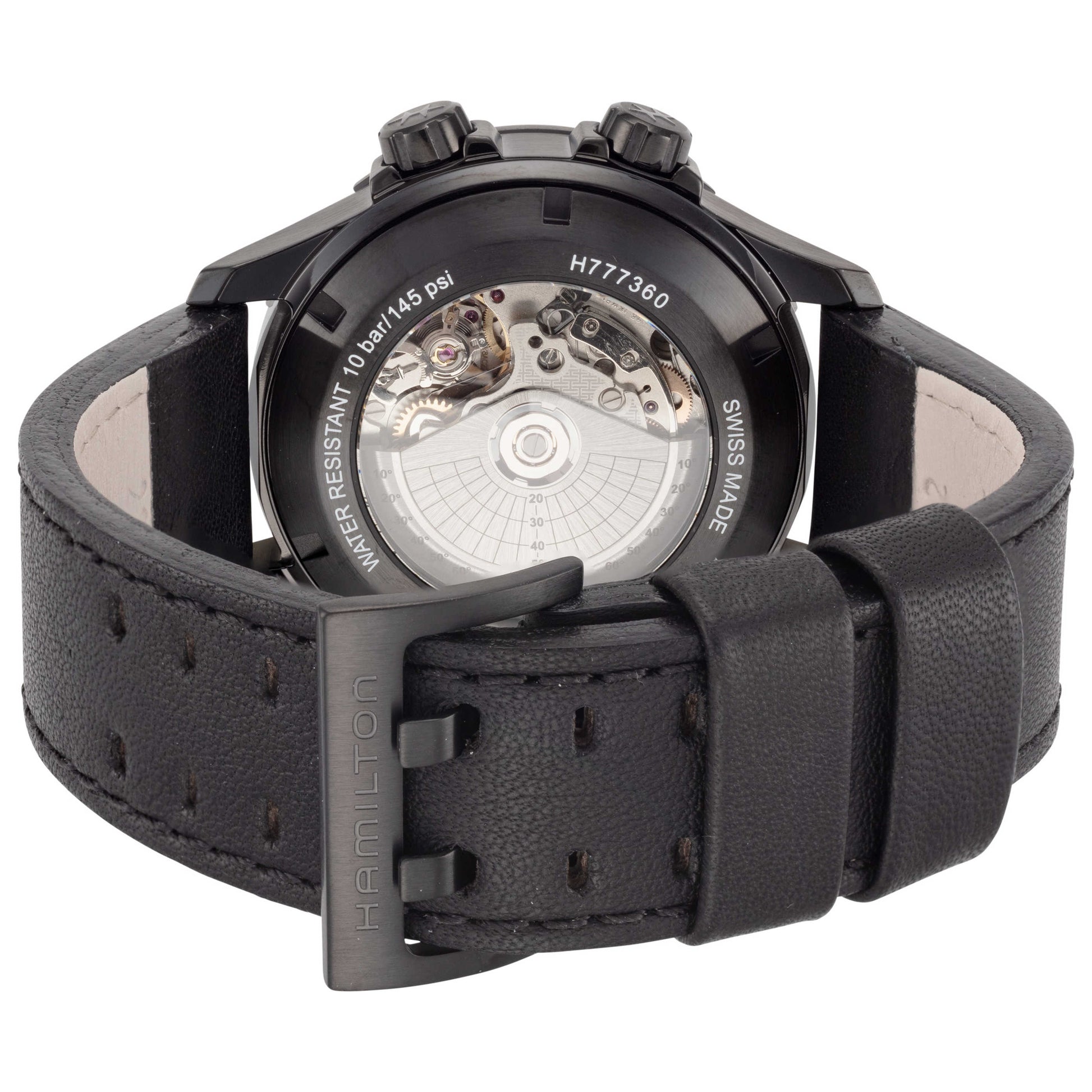 Back view of Hamilton Khaki Aviation Men's Automatic Watch H77736733