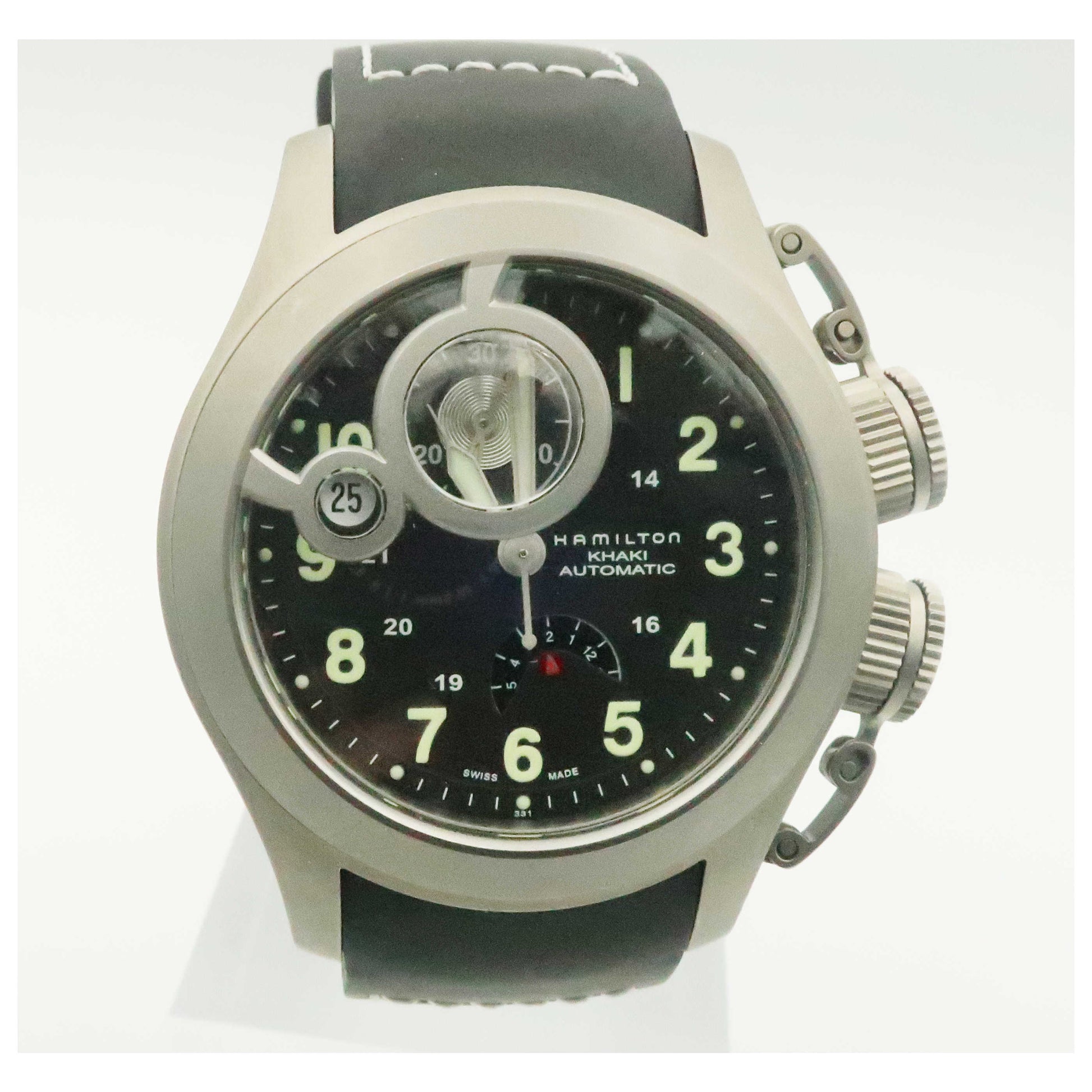 Front view of Hamilton Khaki Navy Men's Automatic Watch H77746333-PO