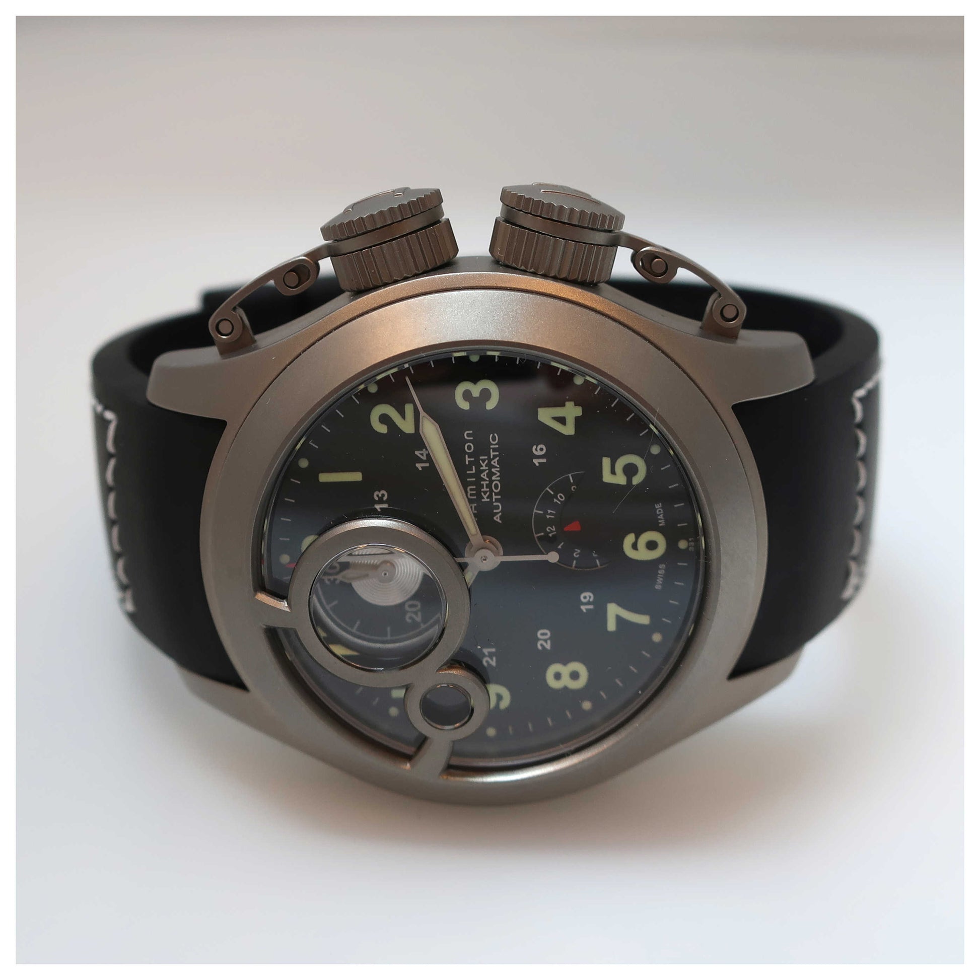 Hamilton Khaki Navy Men's Automatic Watch H77746333-SD - Image #8