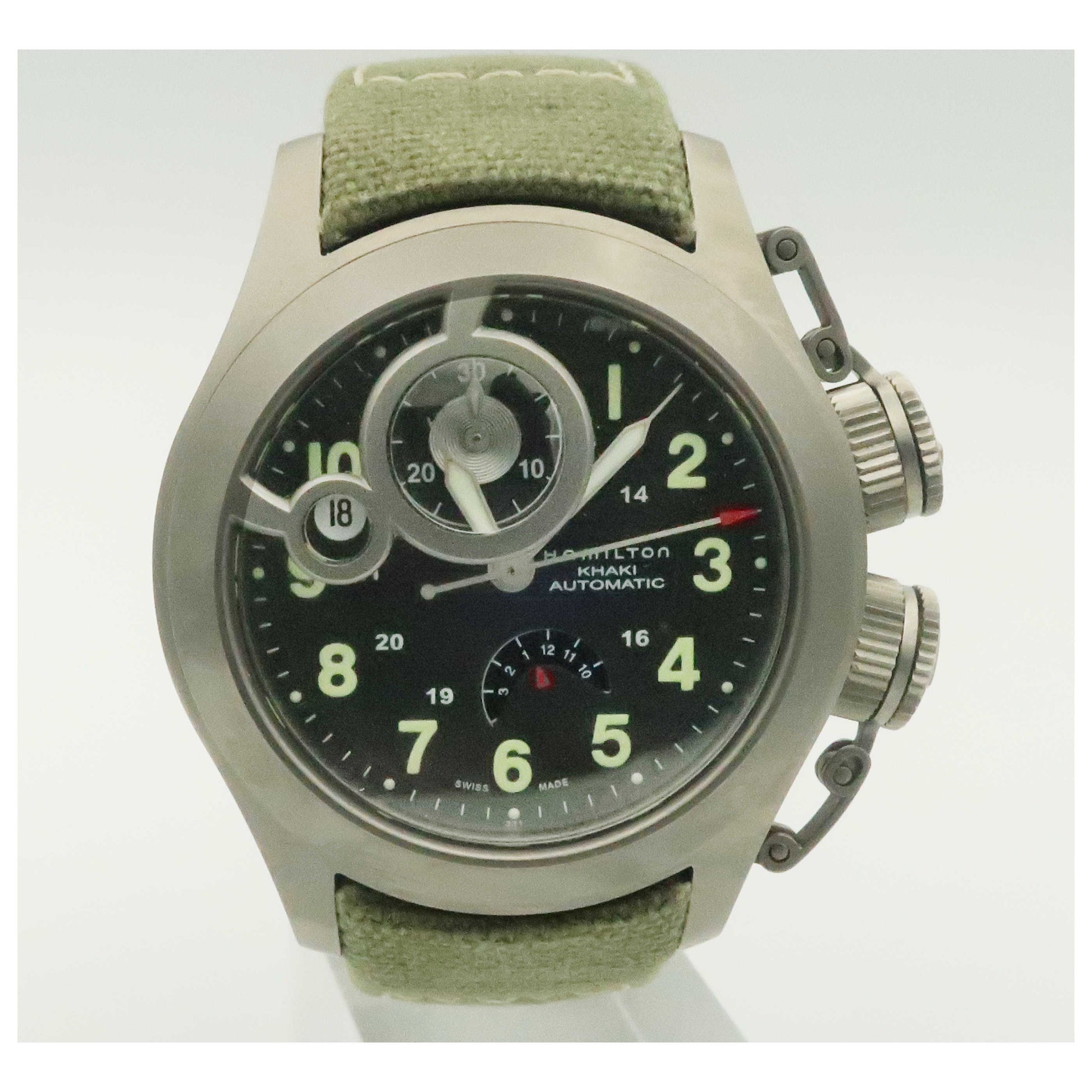 Front view of Hamilton Khaki Navy Men's Automatic Watch H77746933-PO