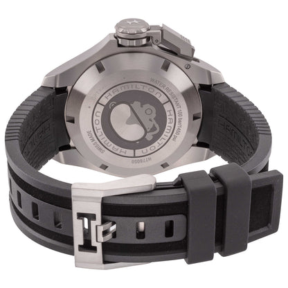 Back view of Hamilton Khaki Navy Men's Automatic Watch H77805335