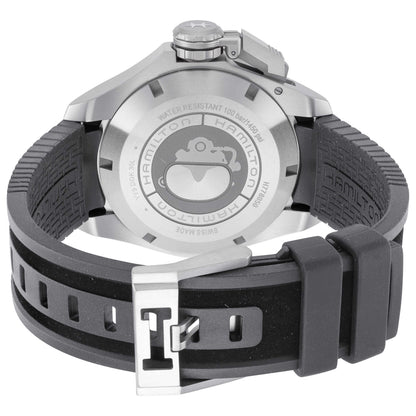 Back view of Hamilton Khaki Navy Men's Automatic Watch H77805380