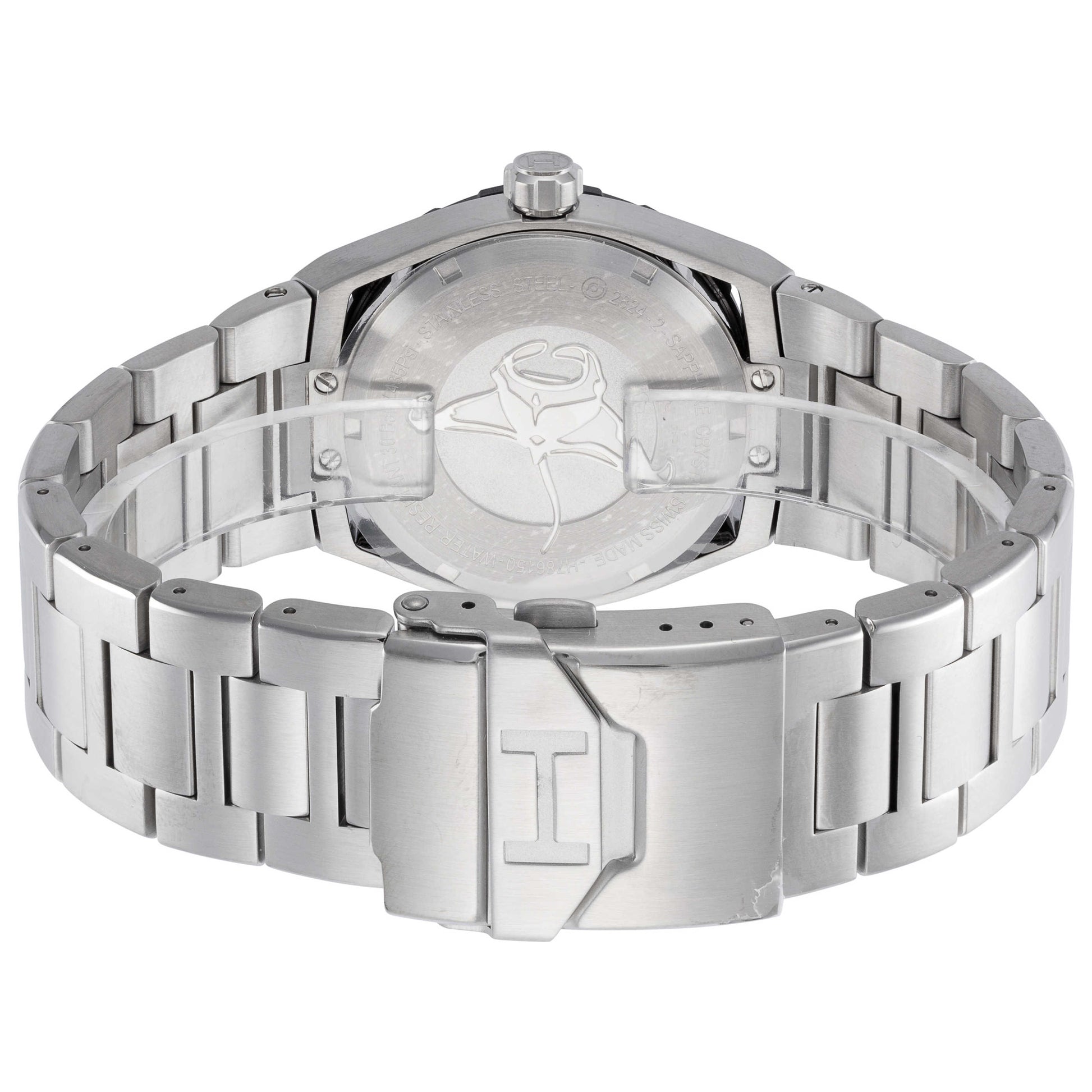 Back view of Hamilton Khaki Navy Men's Automatic Watch H78615135