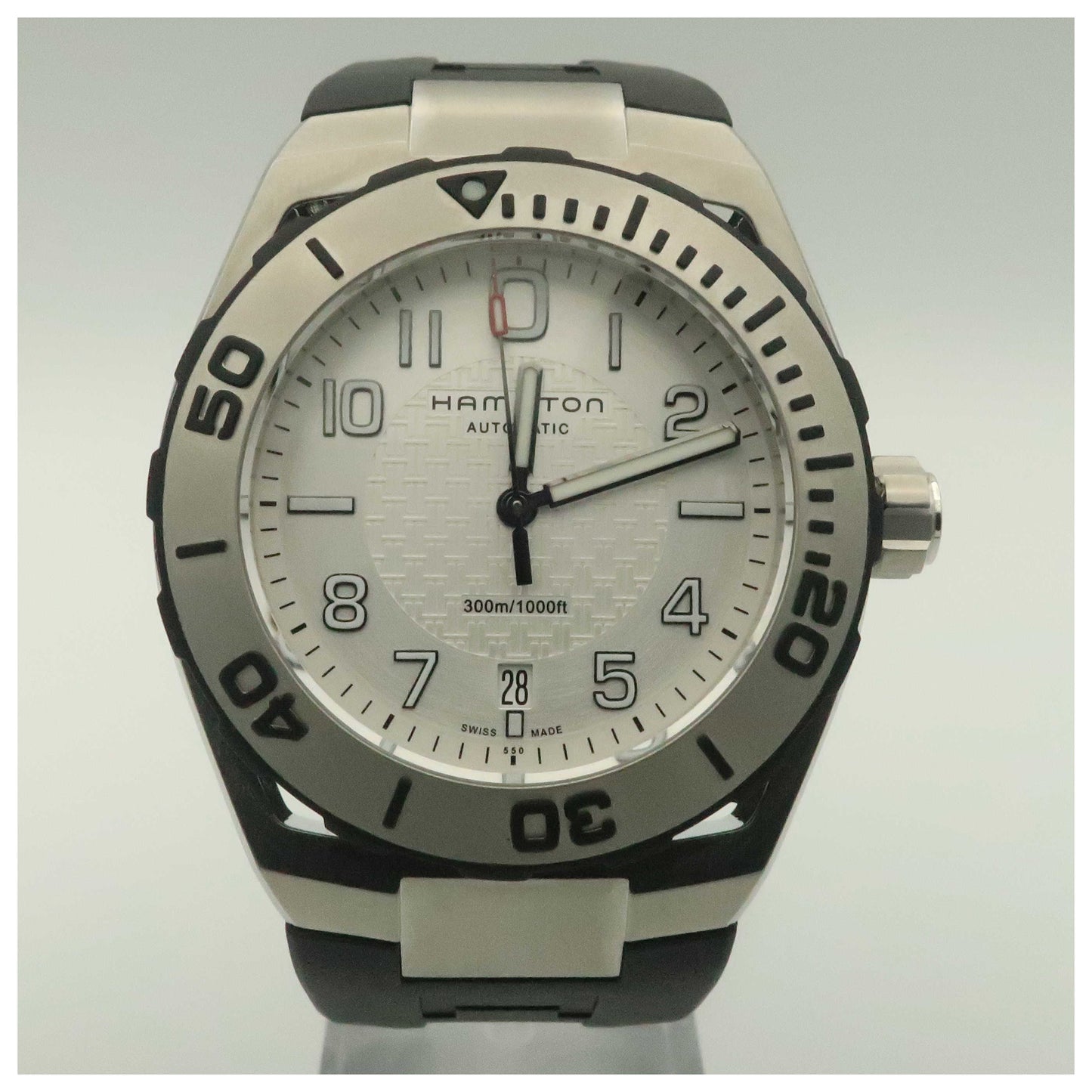 Front view of Hamilton Khaki Navy Men's Automatic Watch H78615355-PO