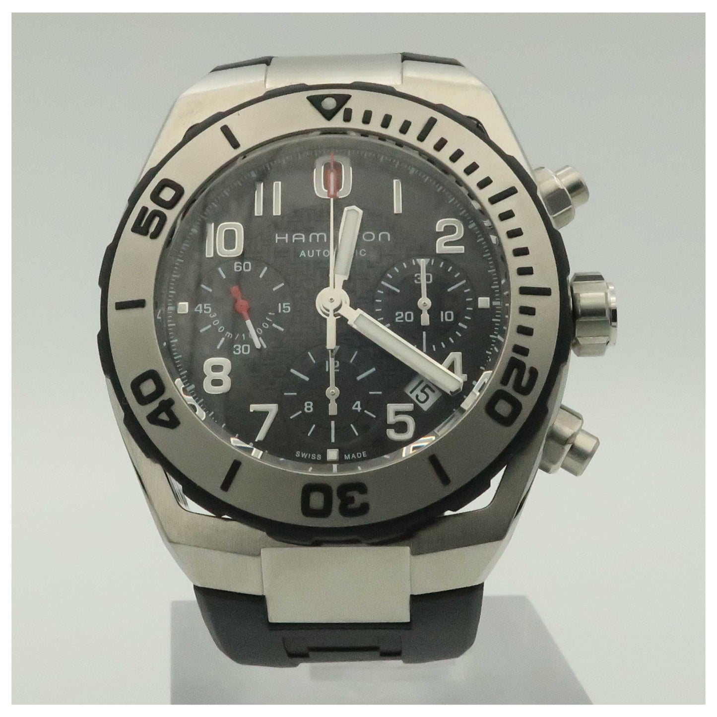 Front view of Hamilton Khaki Navy Men's Automatic Watch H78716333-PO